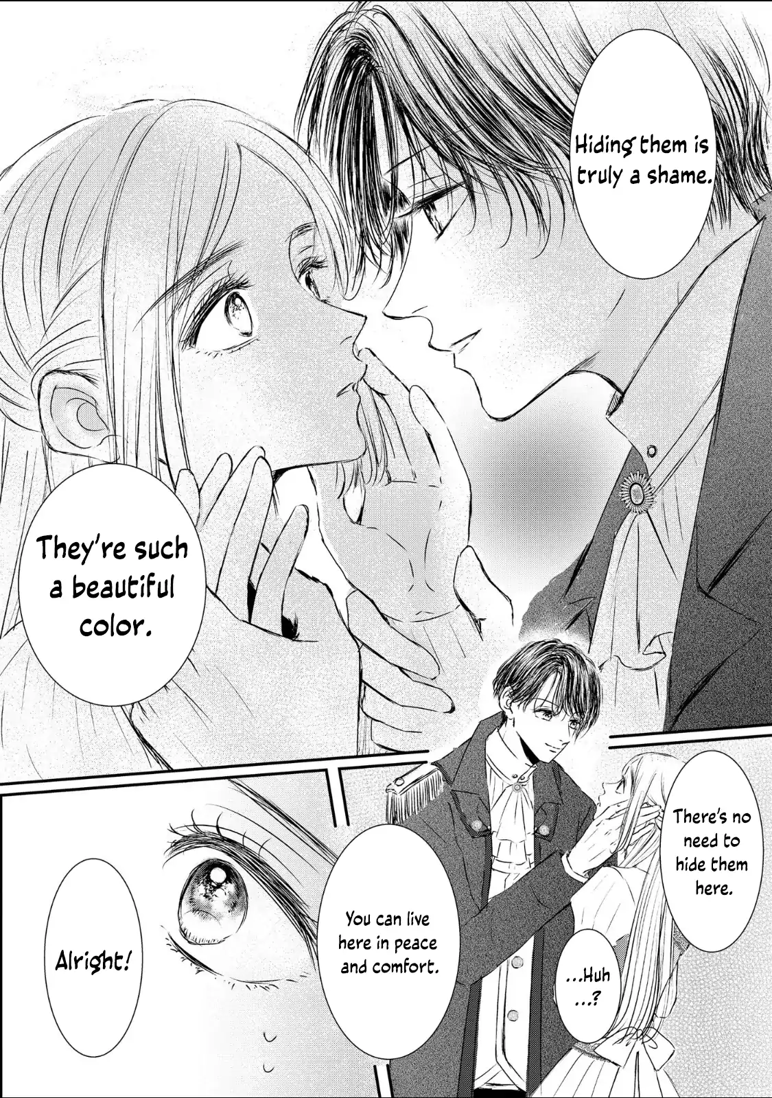 ‏hiding your eyes is such a shame you are incredibly beautiful Chapter 1 page 20 - 
