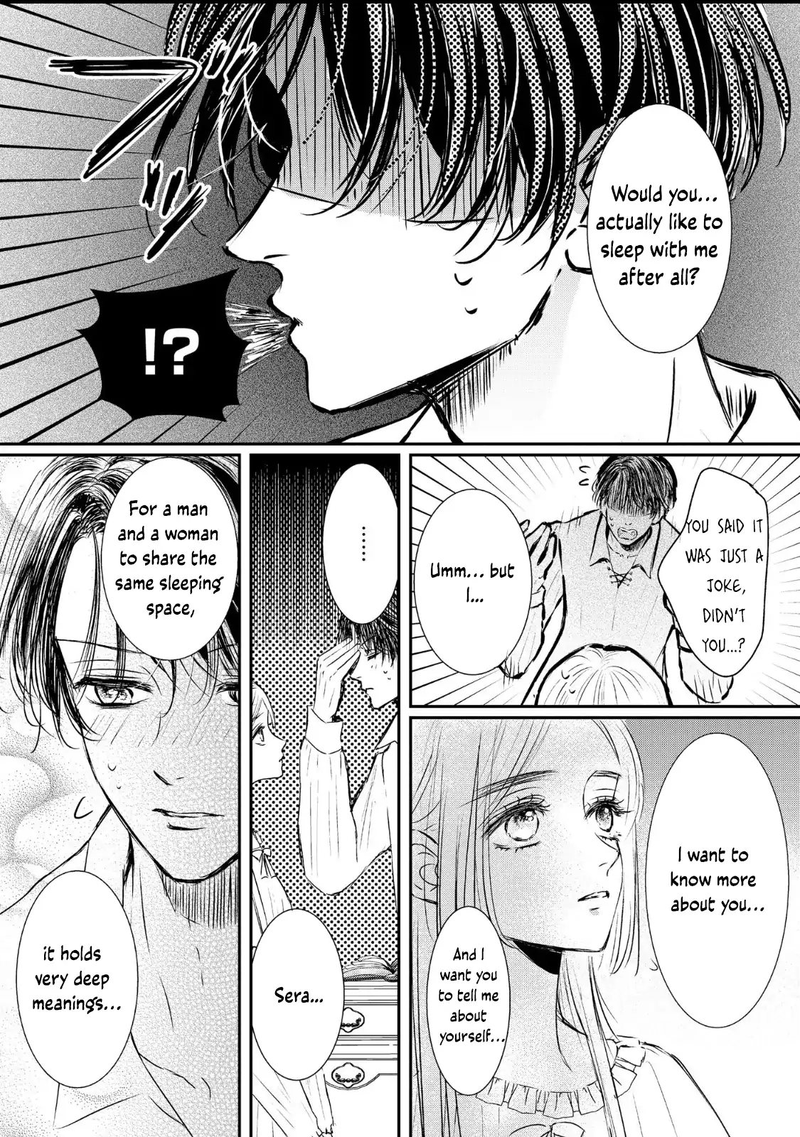 ‏hiding your eyes is such a shame you are incredibly beautiful Chapter 1 page 32 - 