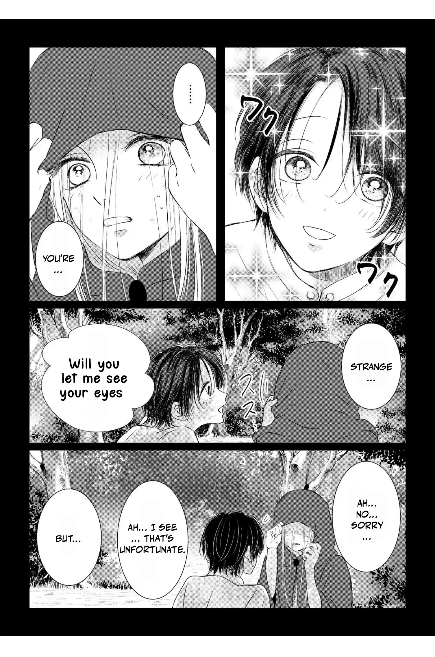 ‏hiding your eyes is such a shame you are incredibly beautiful Chapter 8 page 19 - 