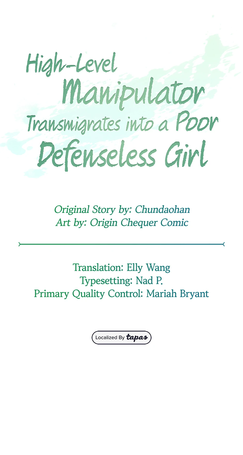 High-Level Manipulator Transmigrates into a Poor Defenseless Girl Chapter 2 page 1 - 