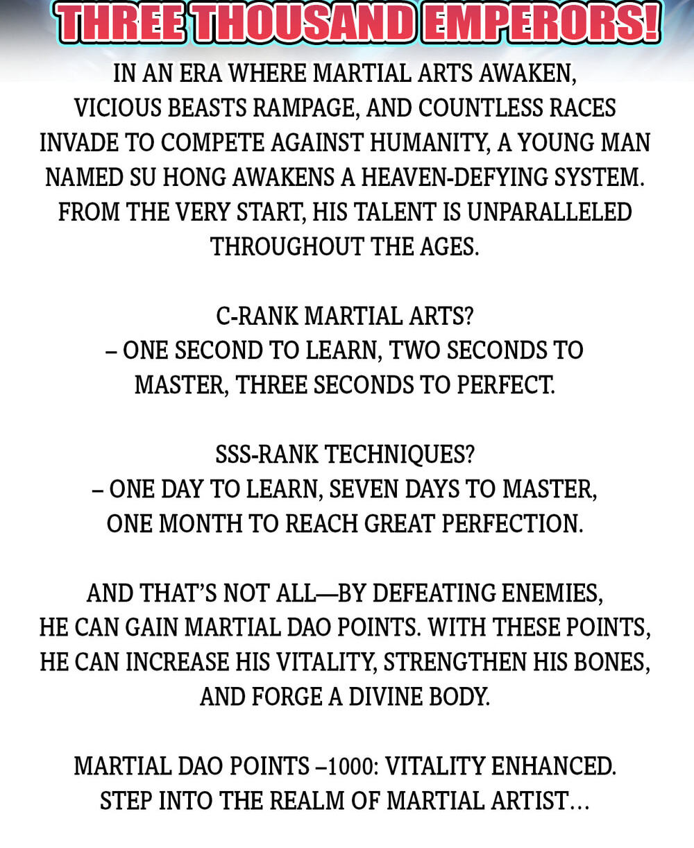High-Martial World: One Hand to Overwhelm Three Thousand Emperors! Chapter 0 page 4 - 