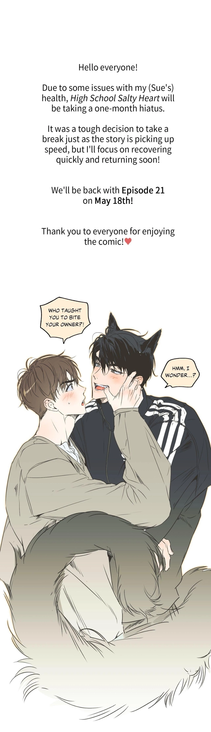 High School Salty Heart Chapter 20.5 page 1 - 