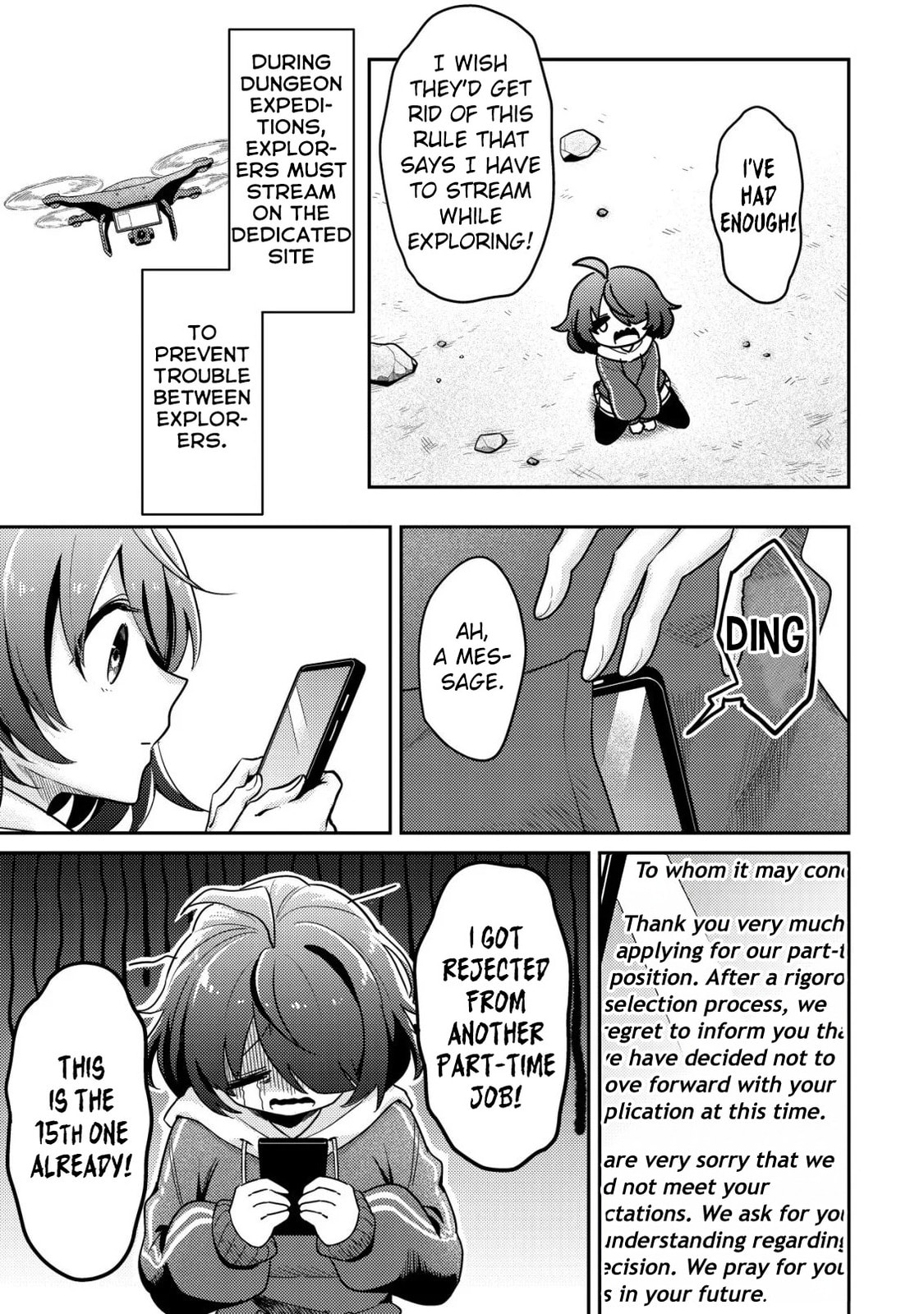 [Hihou] Comuryoku 0 Otaku Shoujo, Dragon wo One Punch de Shizumete, Yuumei Haishin-sha wo Tasuketara Fuhon