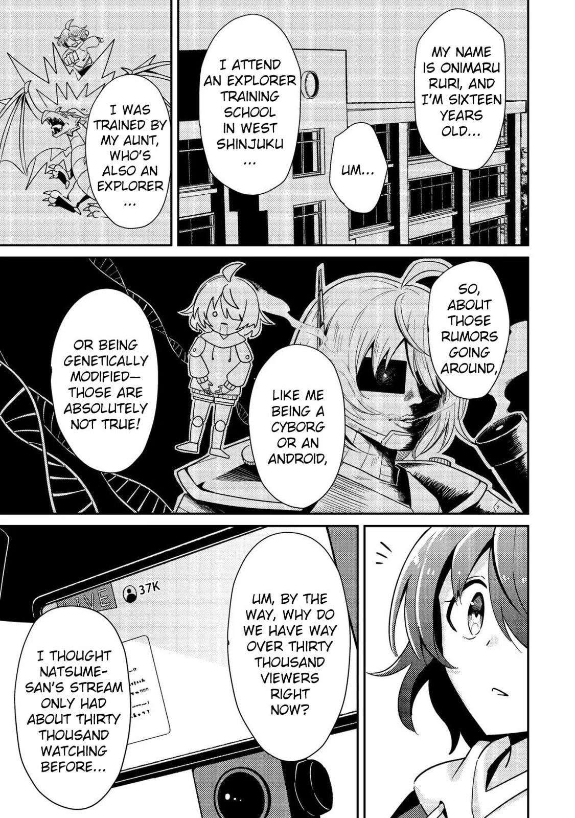 [Hihou] Comuryoku 0 Otaku Shoujo, Dragon wo One Punch de Shizumete, Yuumei Haishin-sha wo Tasuketara Fuhon