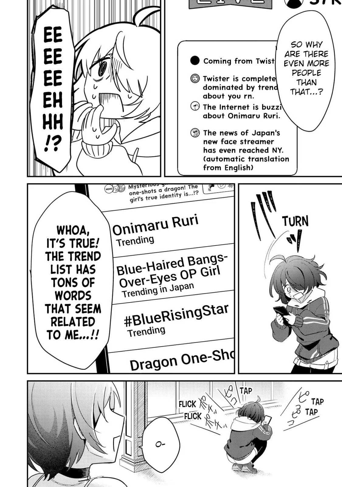 [Hihou] Comuryoku 0 Otaku Shoujo, Dragon wo One Punch de Shizumete, Yuumei Haishin-sha wo Tasuketara Fuhon