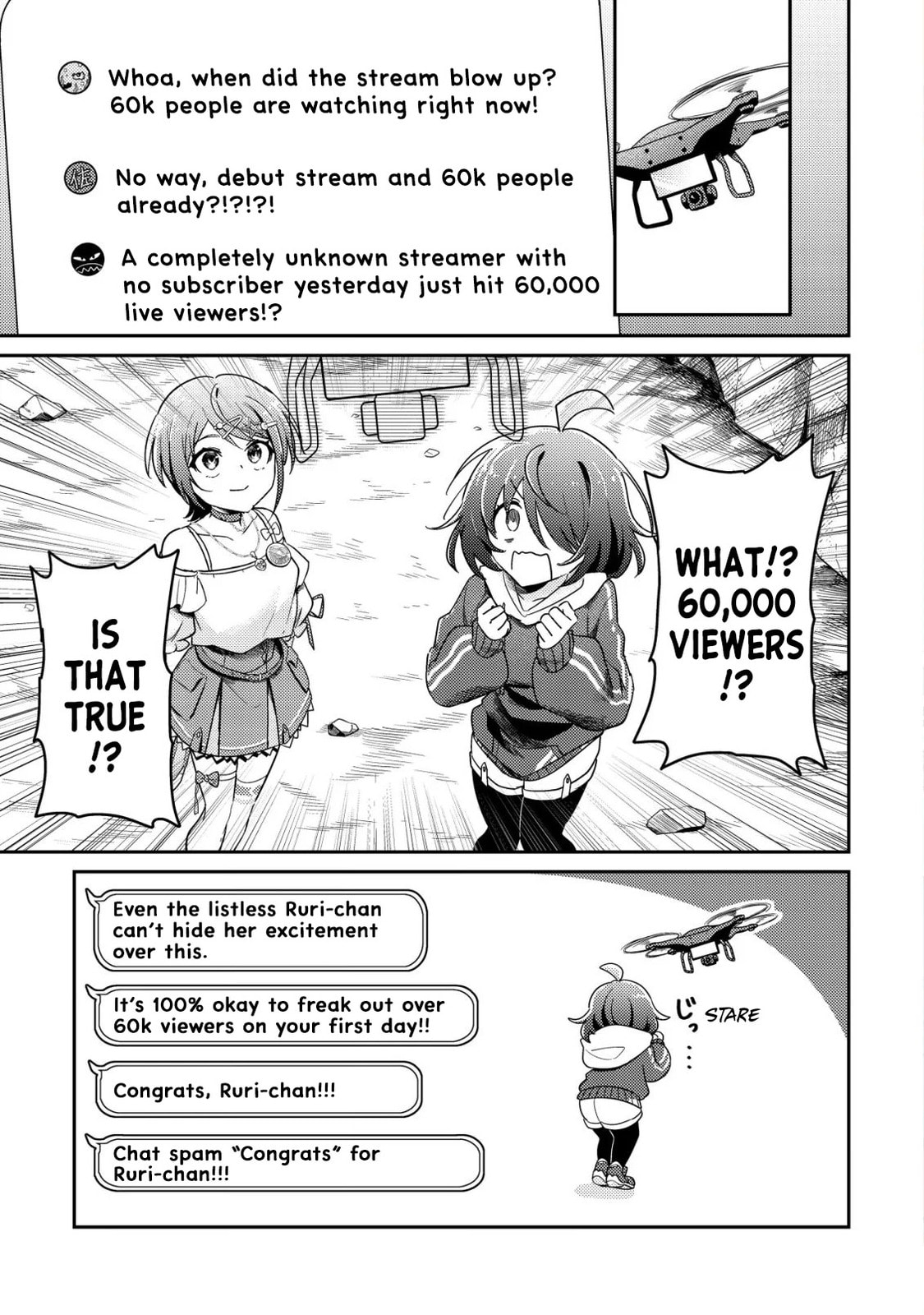 [Hihou] Comuryoku 0 Otaku Shoujo, Dragon wo One Punch de Shizumete, Yuumei Haishin-sha wo Tasuketara Fuhon