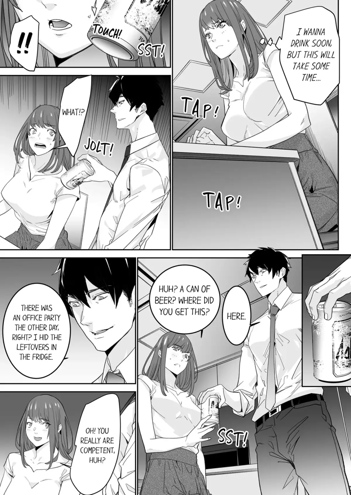 "His Sex is Way Too Sadistic…!" - Intense Sex with My Peerless Colleague Before the Last Train Chapter 1 page 6 - 