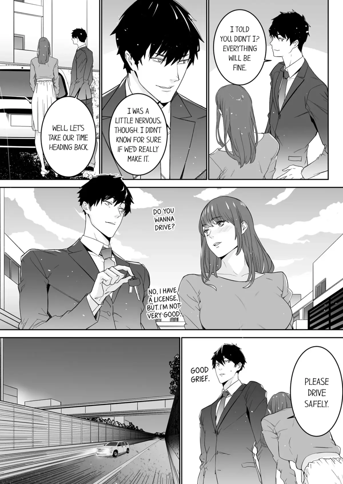 "His Sex is Way Too Sadistic…!" - Intense Sex with My Peerless Colleague Before the Last Train Chapter 10 page 6 - 