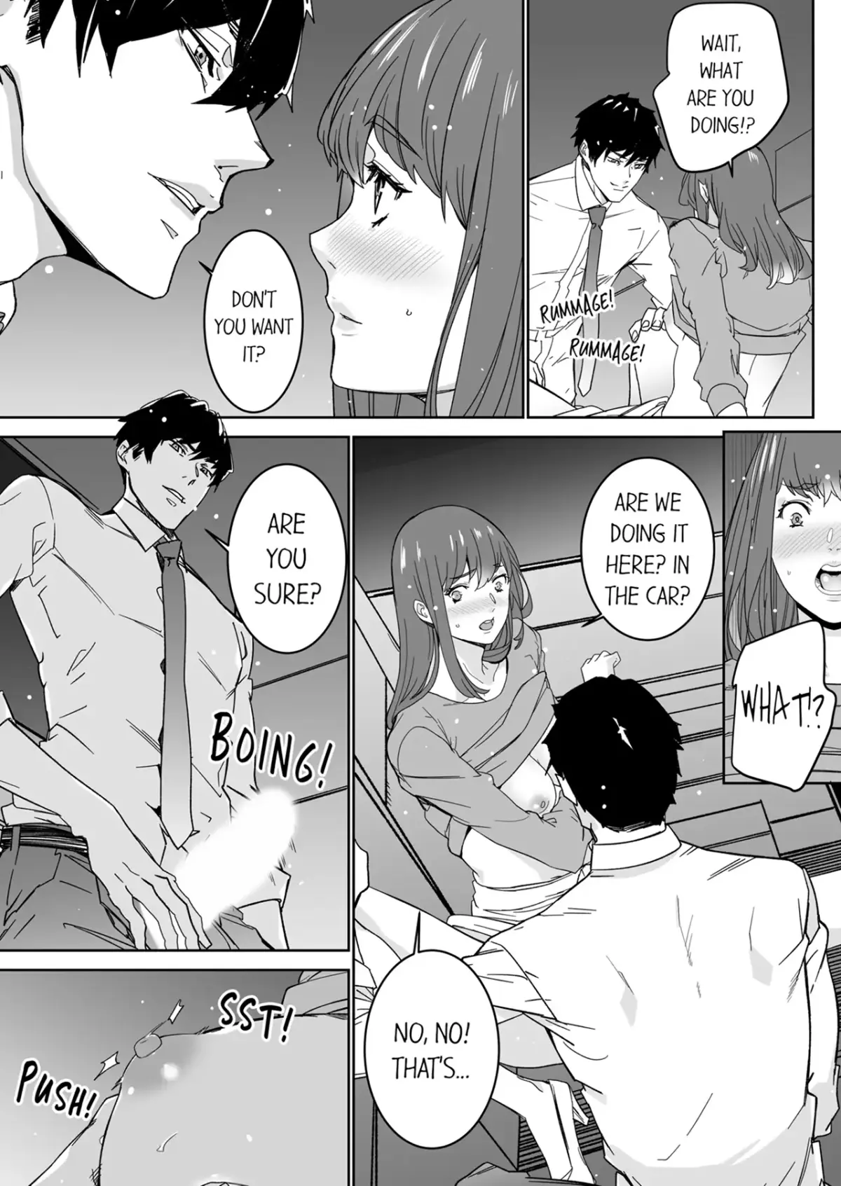 "His Sex is Way Too Sadistic…!" - Intense Sex with My Peerless Colleague Before the Last Train Chapter 11 page 8 - 
