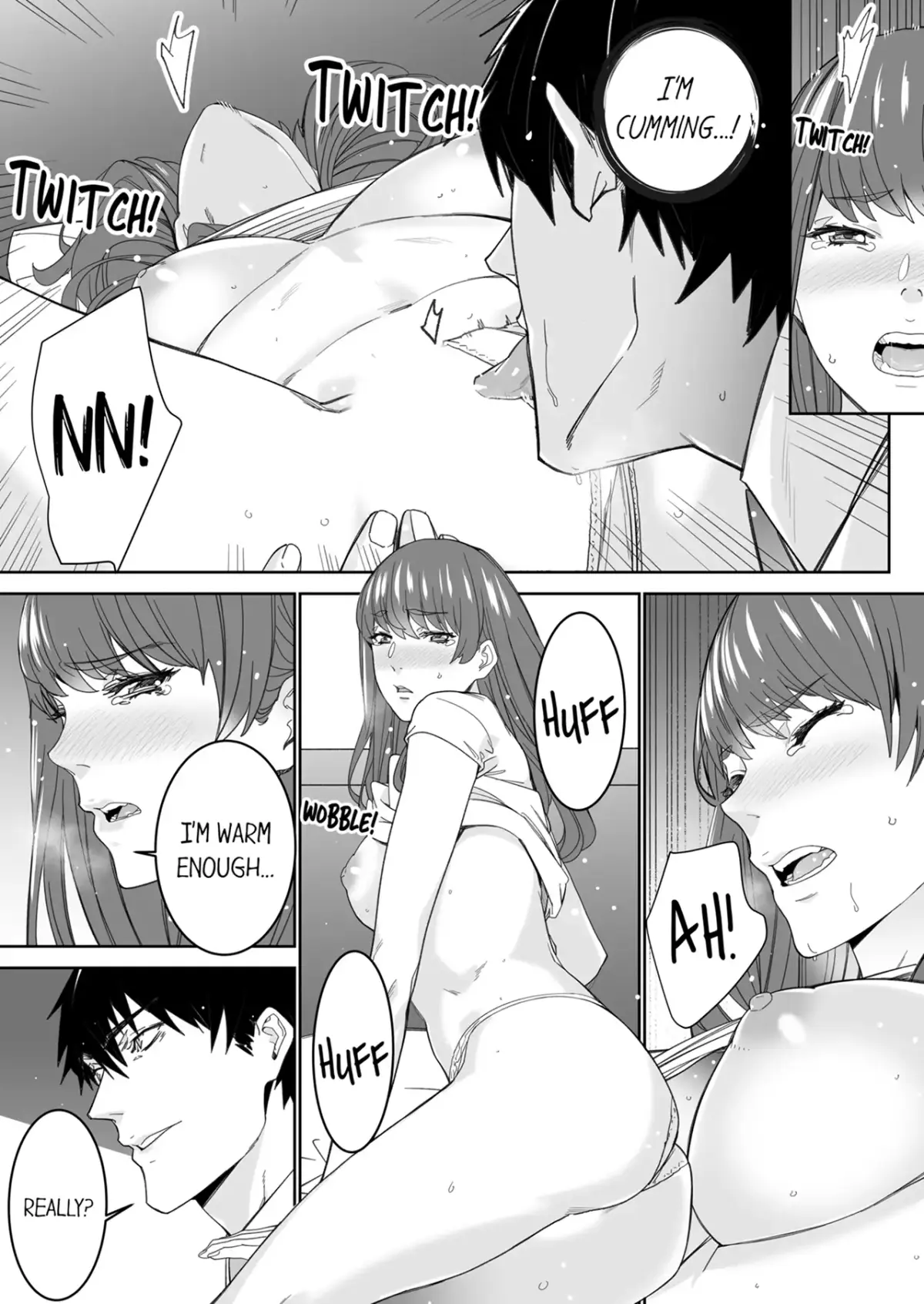 "His Sex is Way Too Sadistic…!" - Intense Sex with My Peerless Colleague Before the Last Train Chapter 14 page 8 - 