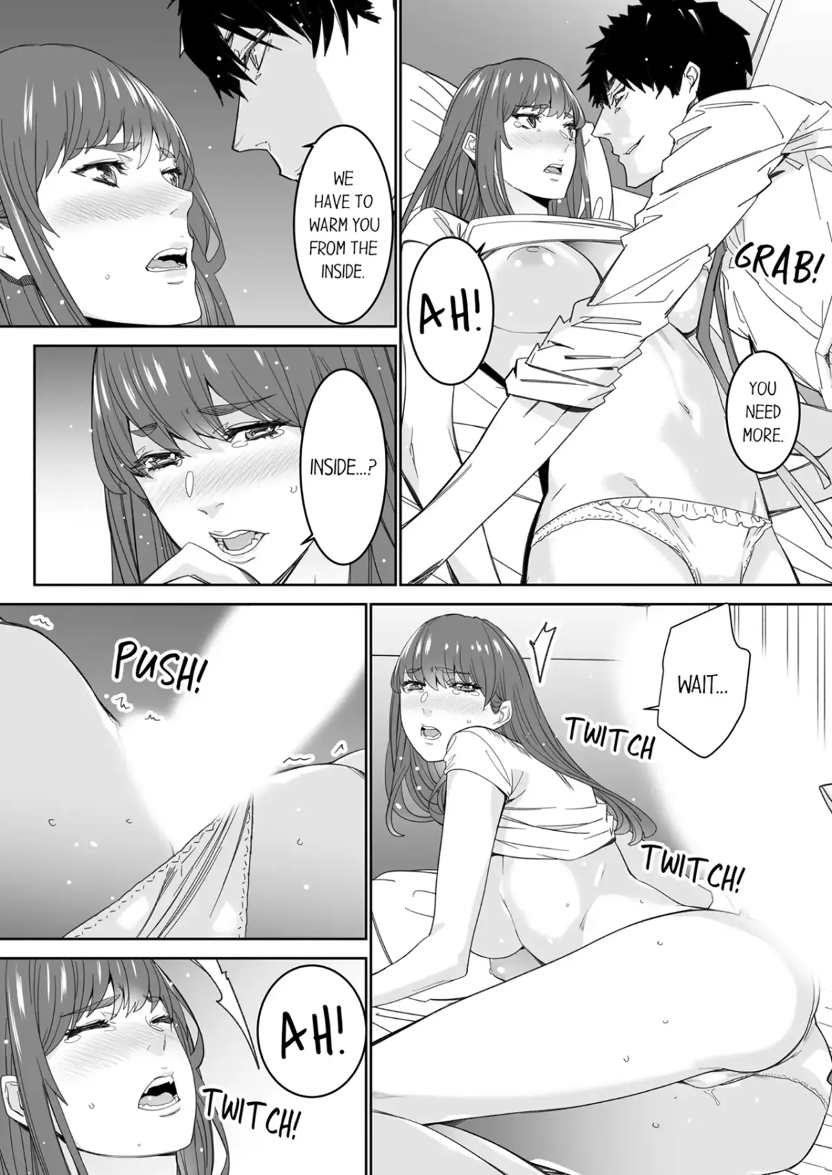 "His Sex is Way Too Sadistic…!" - Intense Sex with My Peerless Colleague Before the Last Train Chapter 14 page 9 - 