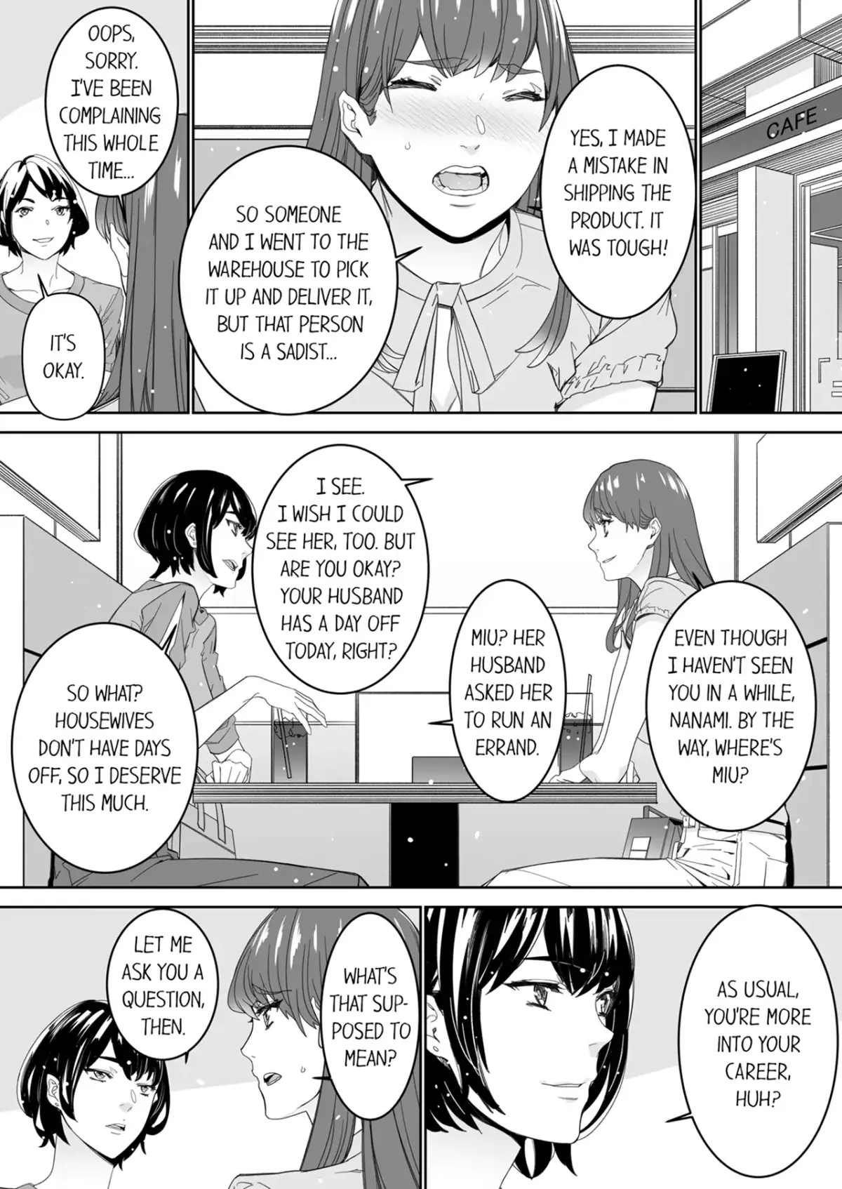 "His Sex is Way Too Sadistic…!" - Intense Sex with My Peerless Colleague Before the Last Train Chapter 15 page 7 - 