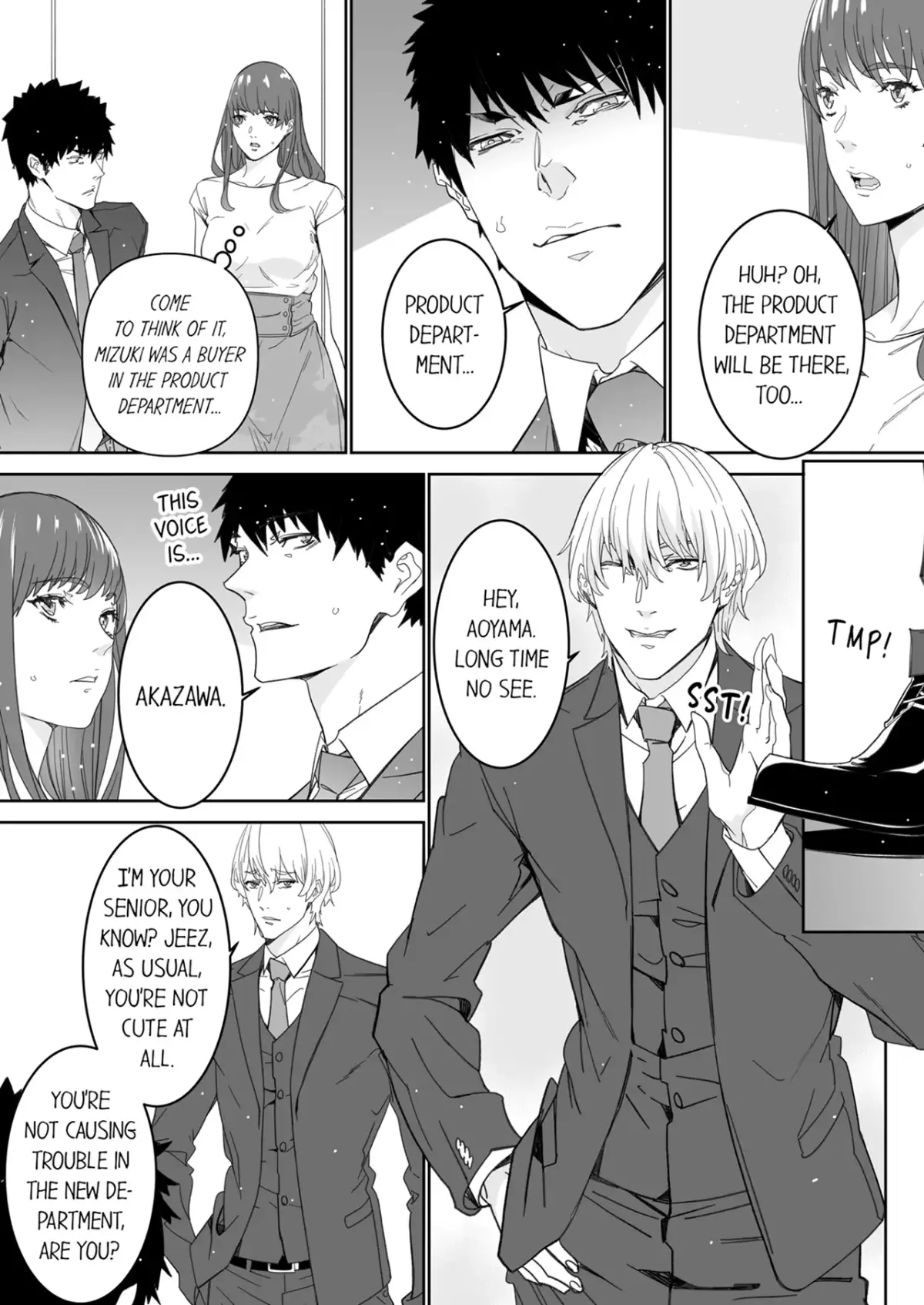 "His Sex is Way Too Sadistic…!" - Intense Sex with My Peerless Colleague Before the Last Train Chapter 16 page 4 - 