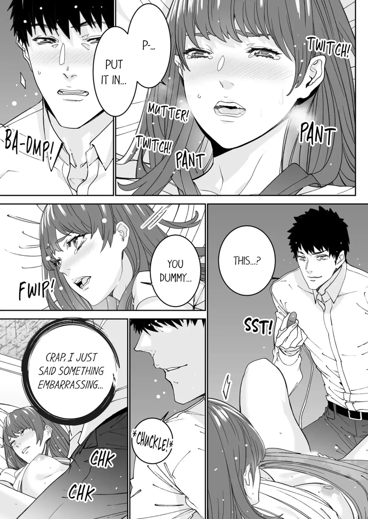 "His Sex is Way Too Sadistic…!" - Intense Sex with My Peerless Colleague Before the Last Train Chapter 18 page 8 - 