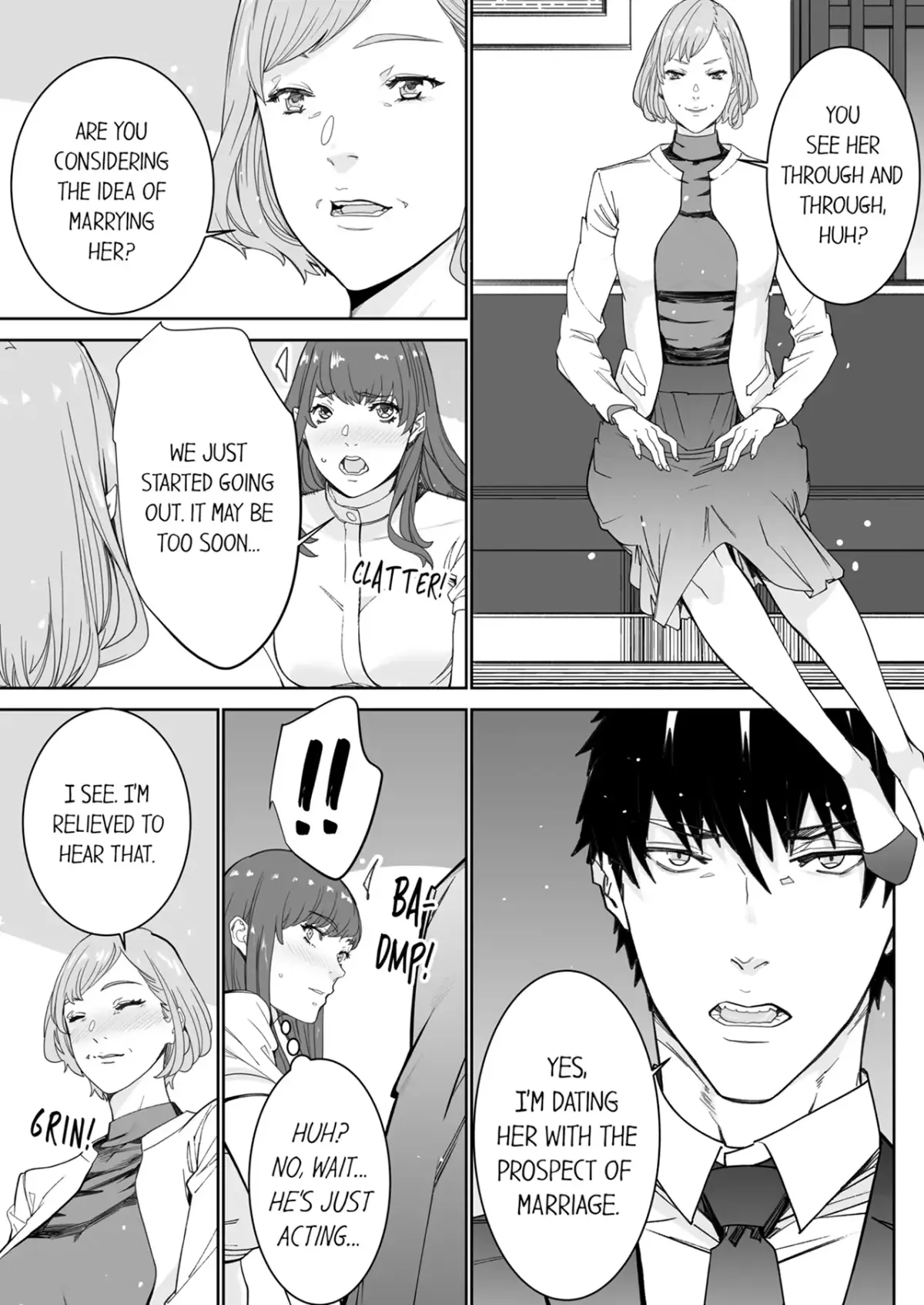 "His Sex is Way Too Sadistic…!" - Intense Sex with My Peerless Colleague Before the Last Train Chapter 20 page 4 - 