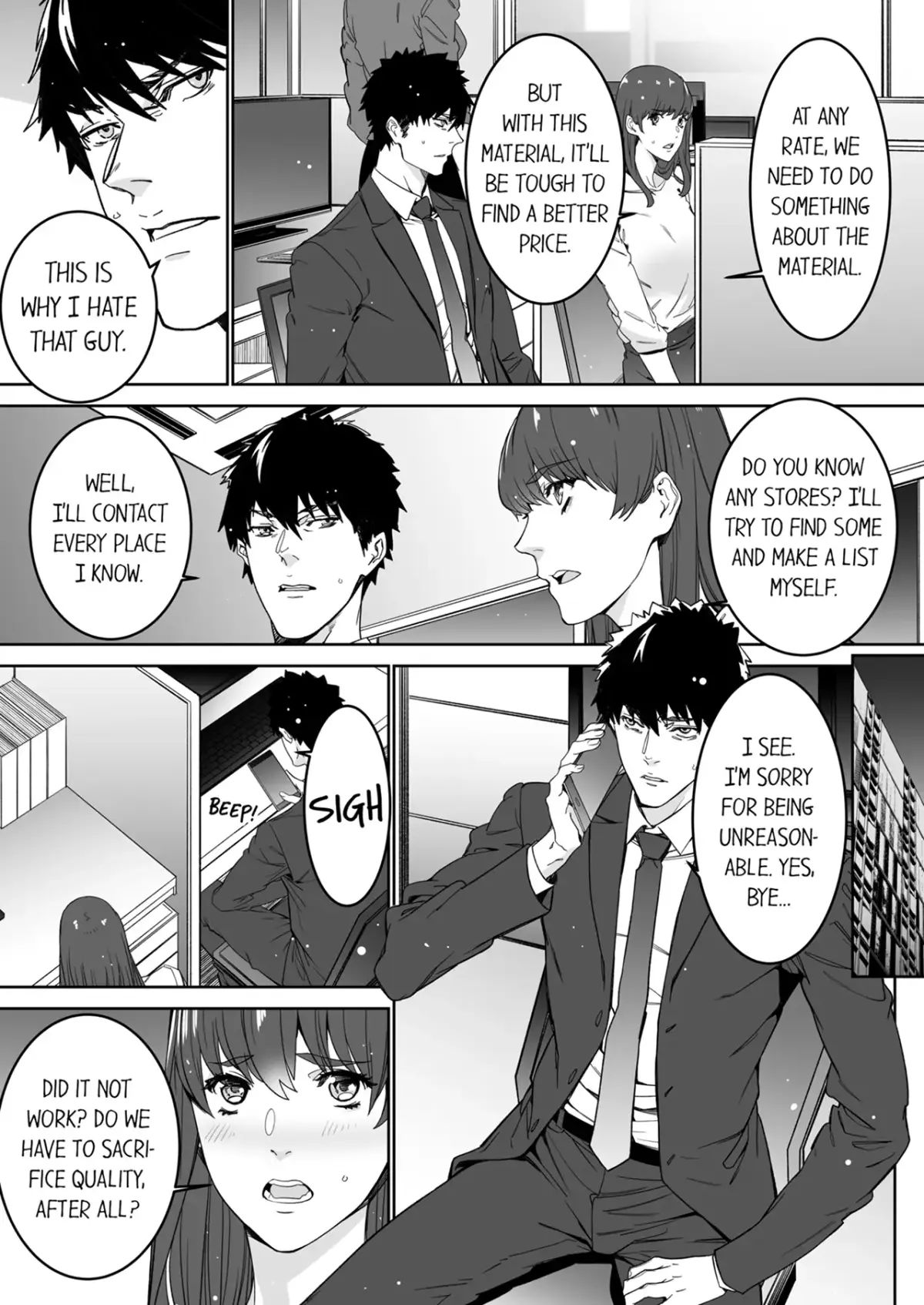 "His Sex is Way Too Sadistic…!" - Intense Sex with My Peerless Colleague Before the Last Train Chapter 24 page 2 - 