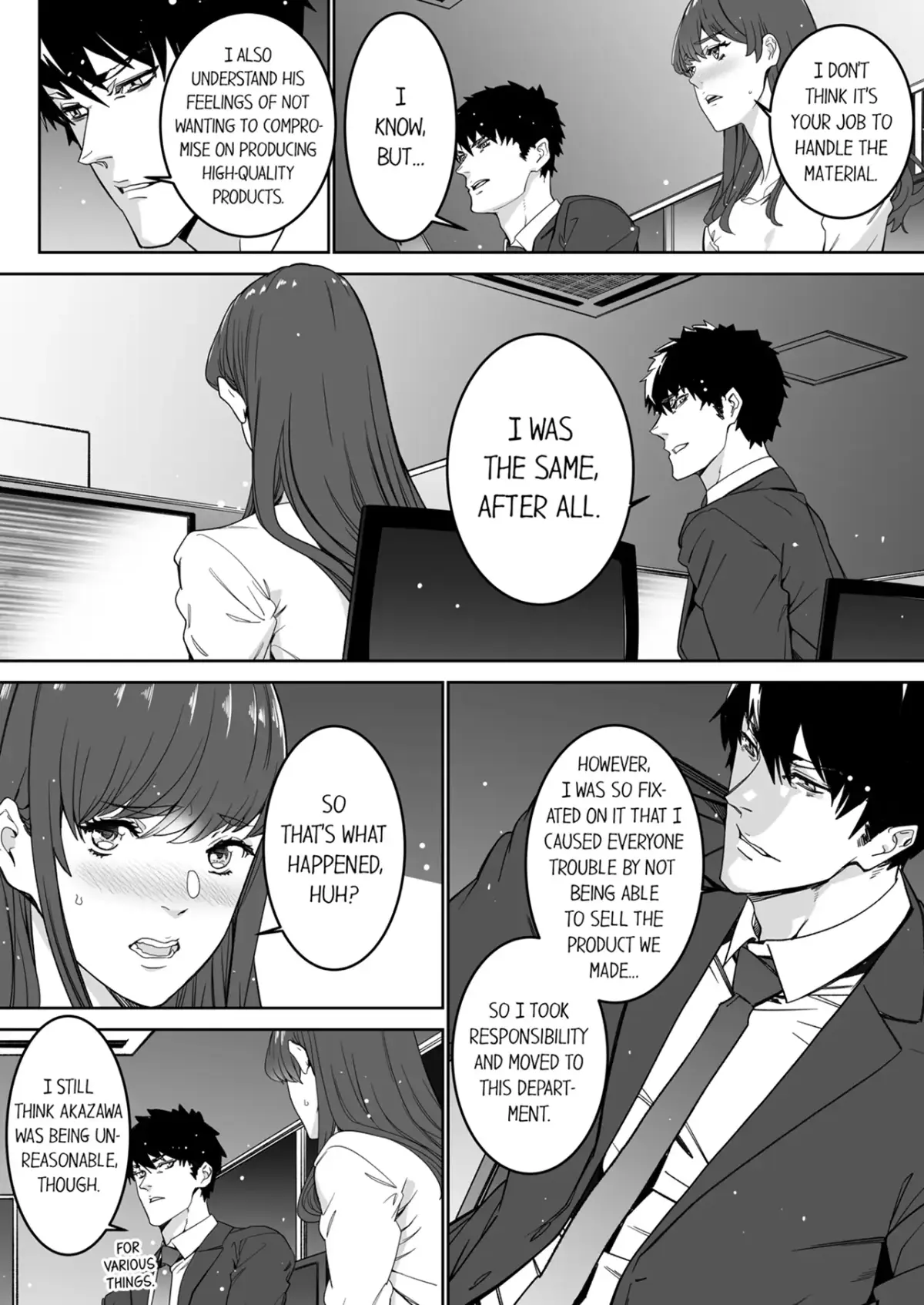 "His Sex is Way Too Sadistic…!" - Intense Sex with My Peerless Colleague Before the Last Train Chapter 24 page 3 - 