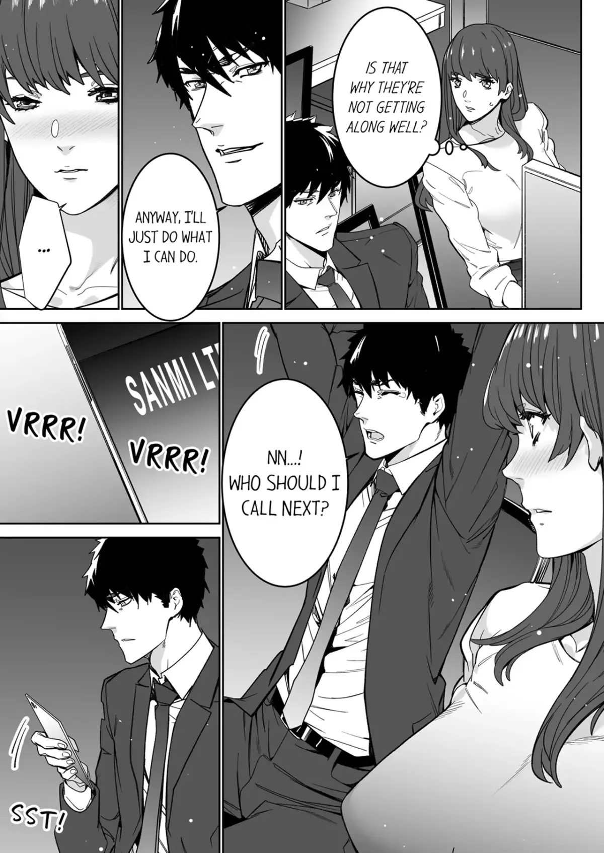 "His Sex is Way Too Sadistic…!" - Intense Sex with My Peerless Colleague Before the Last Train Chapter 24 page 4 - 