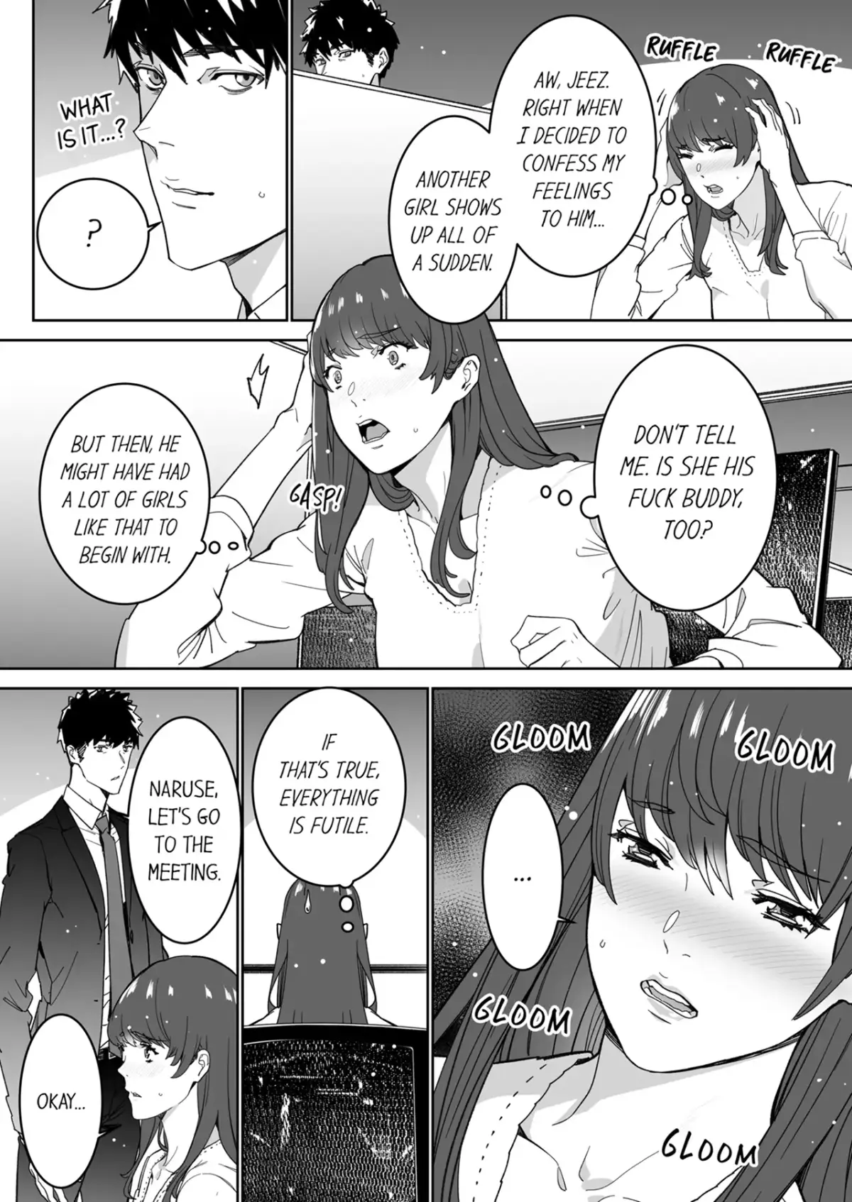"His Sex is Way Too Sadistic…!" - Intense Sex with My Peerless Colleague Before the Last Train Chapter 25 page 3 - 