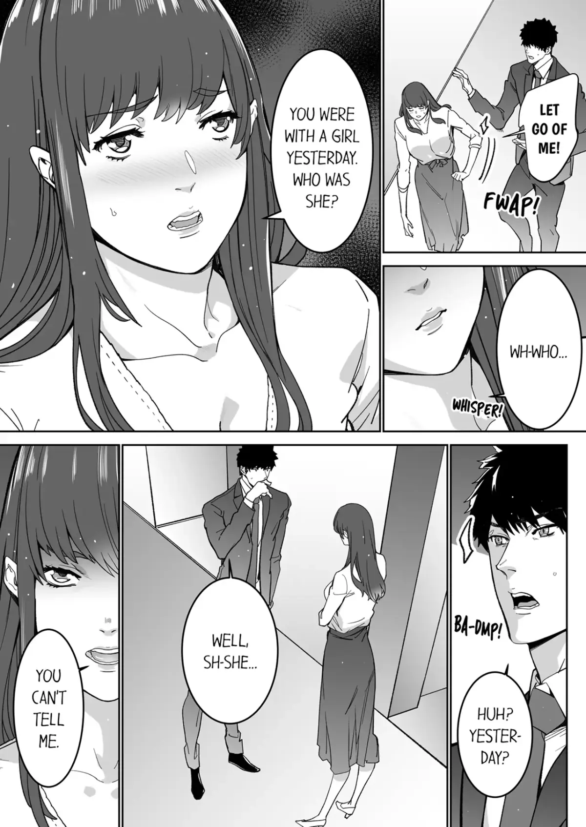 "His Sex is Way Too Sadistic…!" - Intense Sex with My Peerless Colleague Before the Last Train Chapter 25 page 8 - 