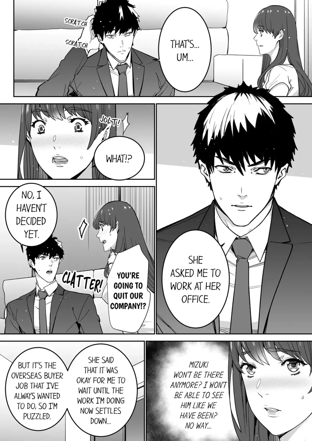 "His Sex is Way Too Sadistic…!" - Intense Sex with My Peerless Colleague Before the Last Train Chapter 26 page 3 - 