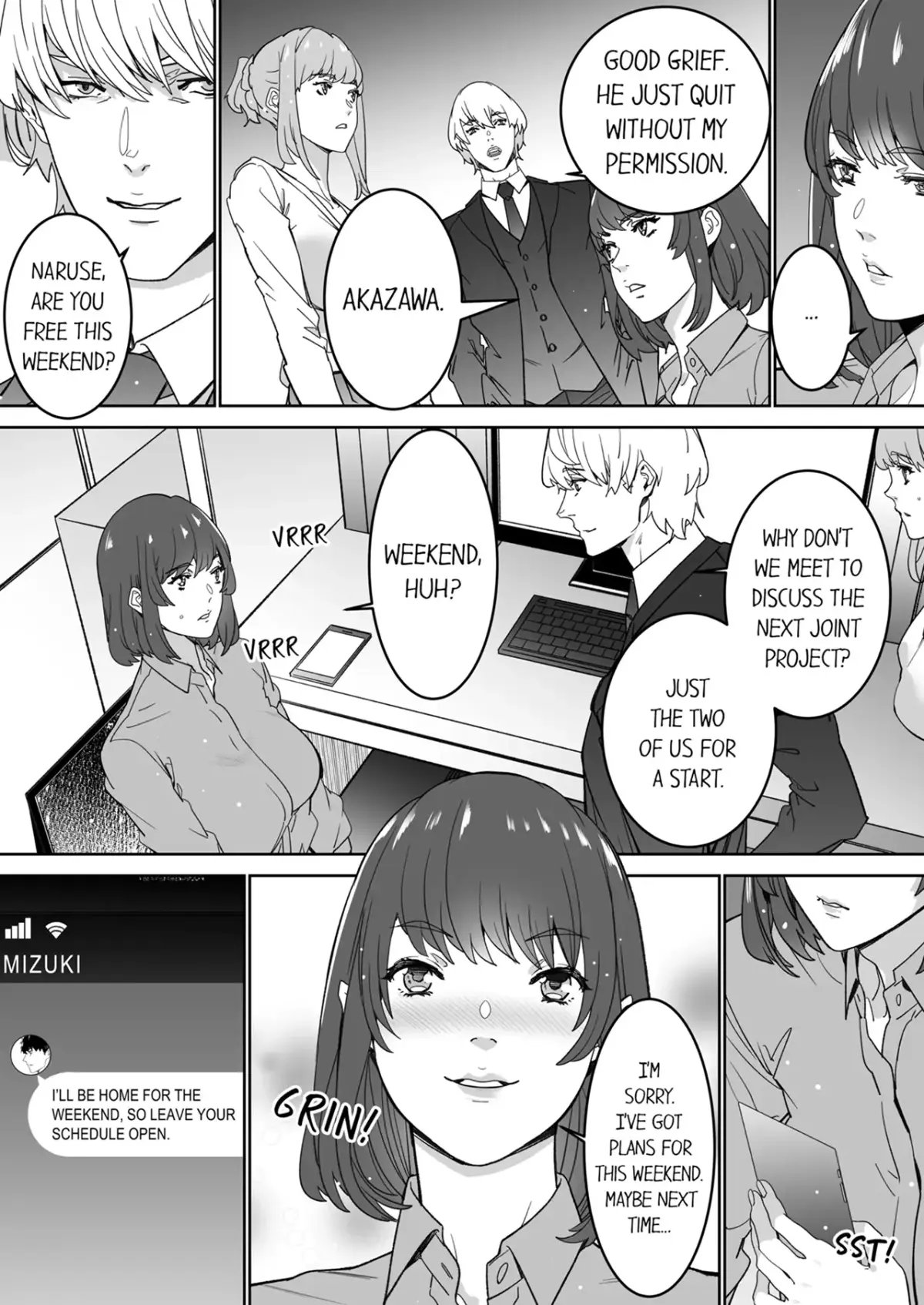 "His Sex is Way Too Sadistic…!" - Intense Sex with My Peerless Colleague Before the Last Train Chapter 27 page 9 - 