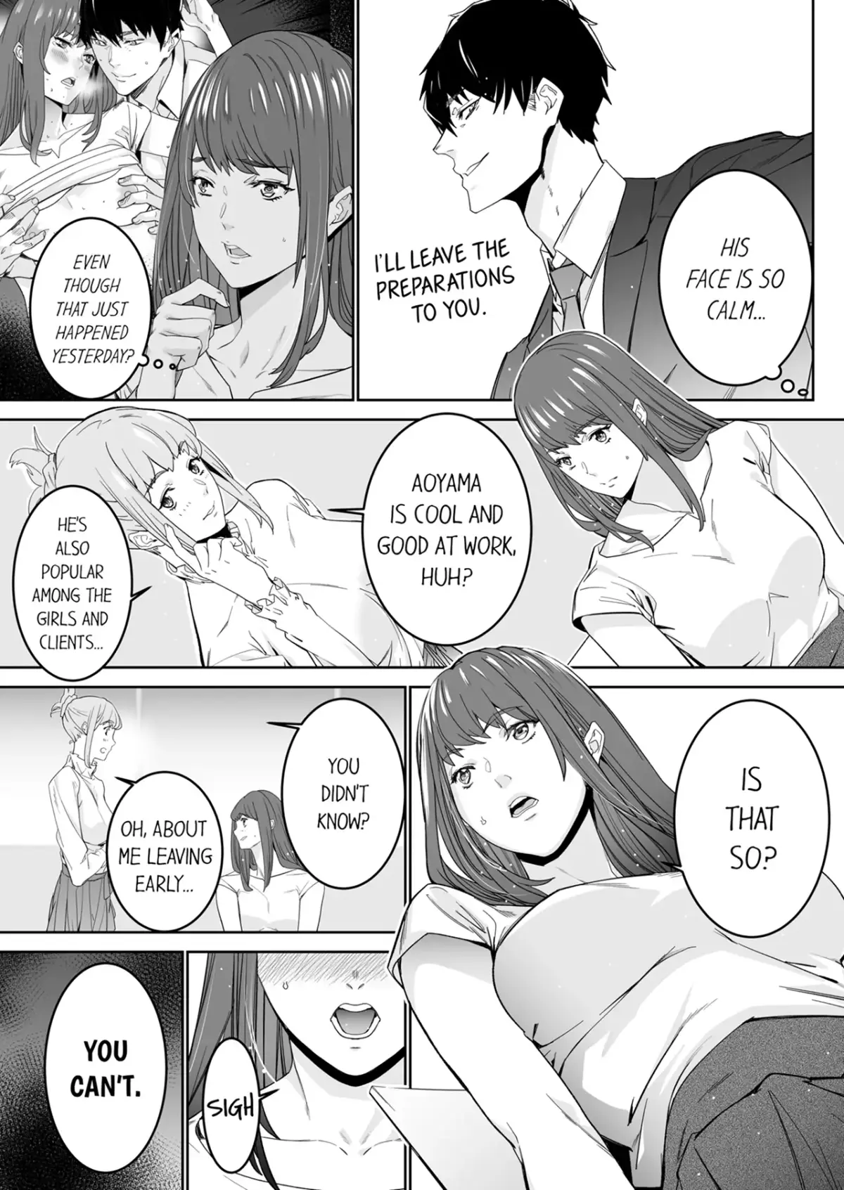 "His Sex is Way Too Sadistic…!" - Intense Sex with My Peerless Colleague Before the Last Train Chapter 4 page 4 - 