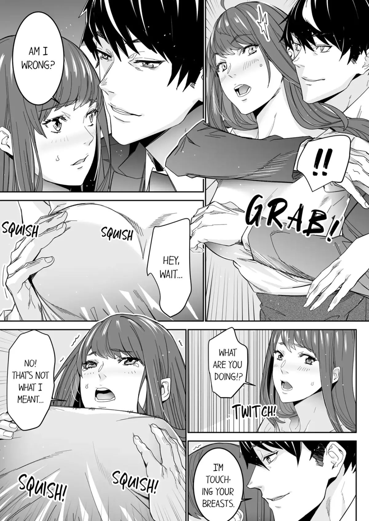 "His Sex is Way Too Sadistic…!" - Intense Sex with My Peerless Colleague Before the Last Train Chapter 4 page 8 - 
