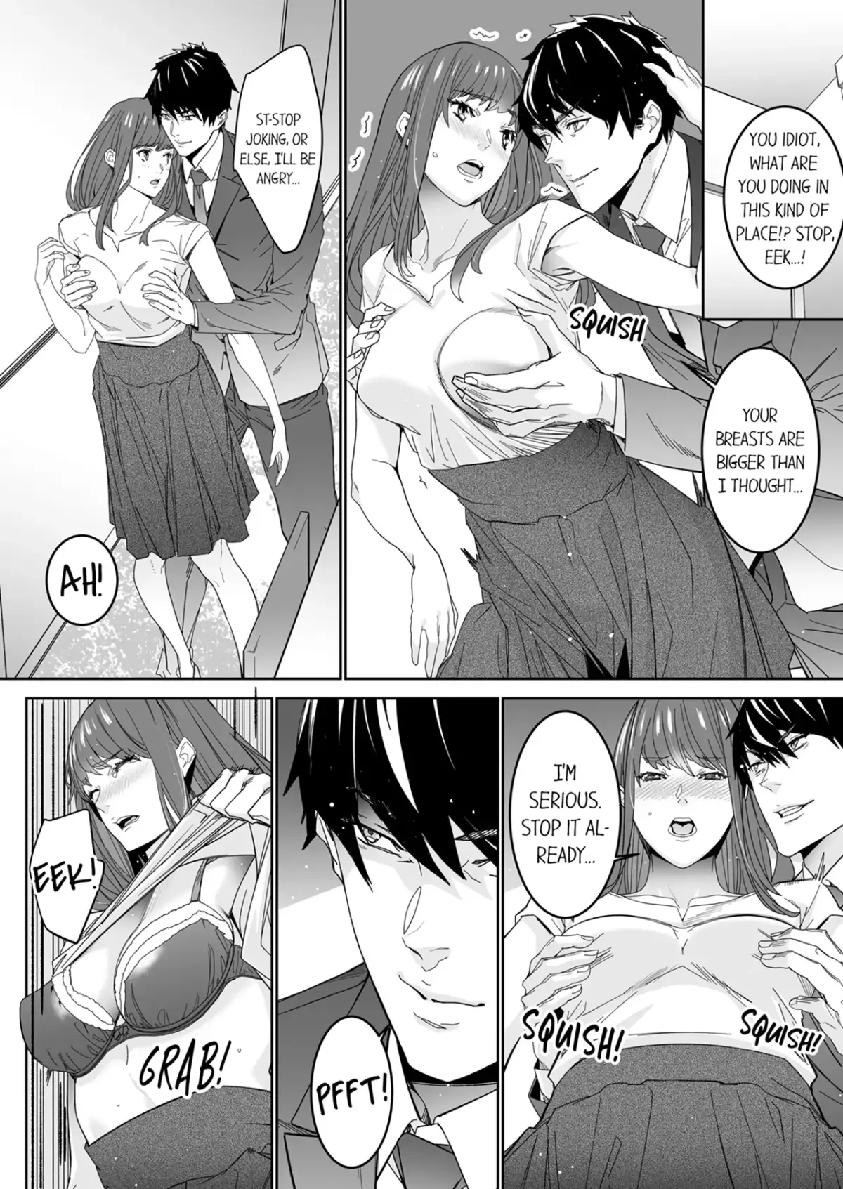 "His Sex is Way Too Sadistic…!" - Intense Sex with My Peerless Colleague Before the Last Train Chapter 4 page 9 - 
