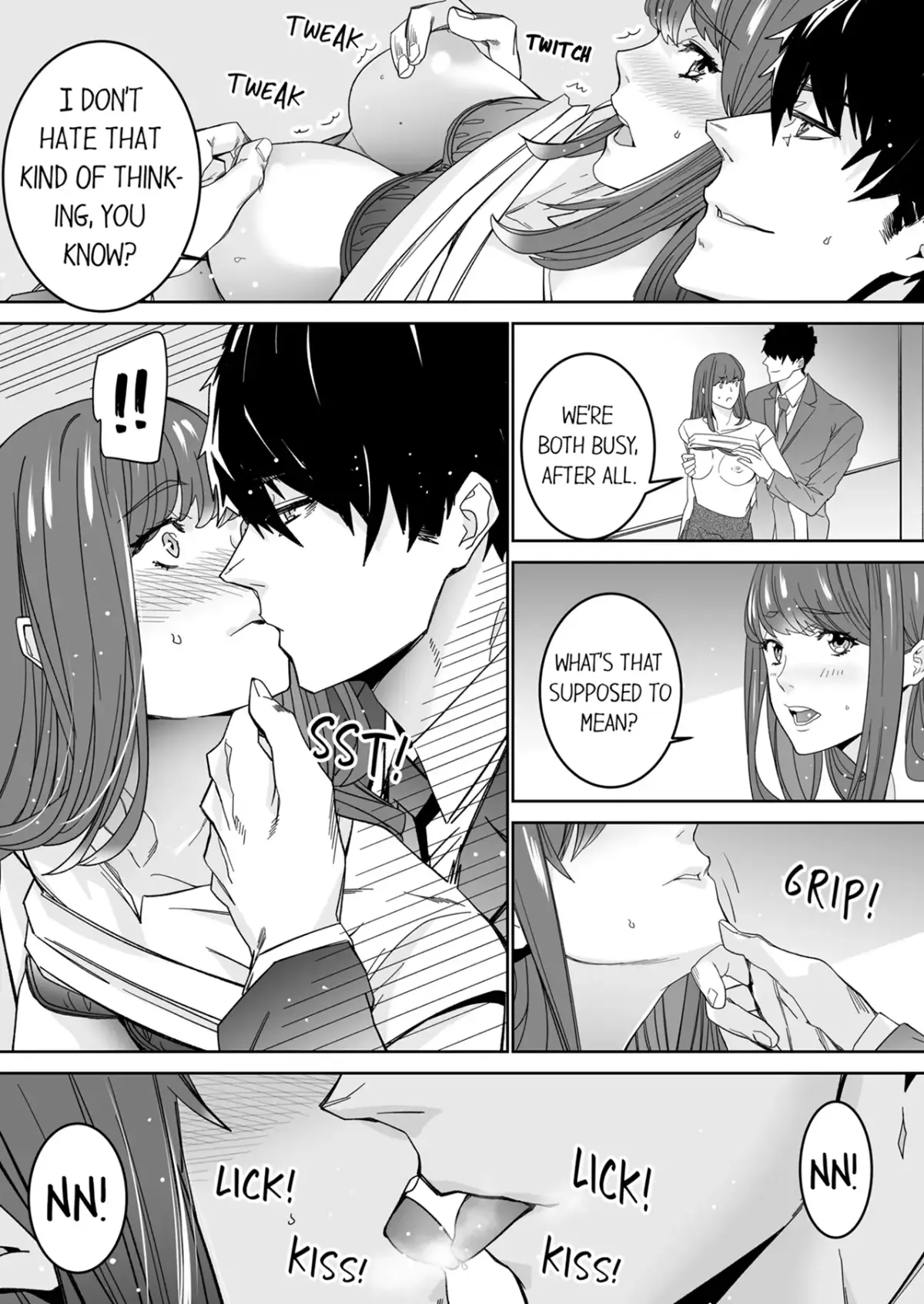 "His Sex is Way Too Sadistic…!" - Intense Sex with My Peerless Colleague Before the Last Train Chapter 5 page 4 - 