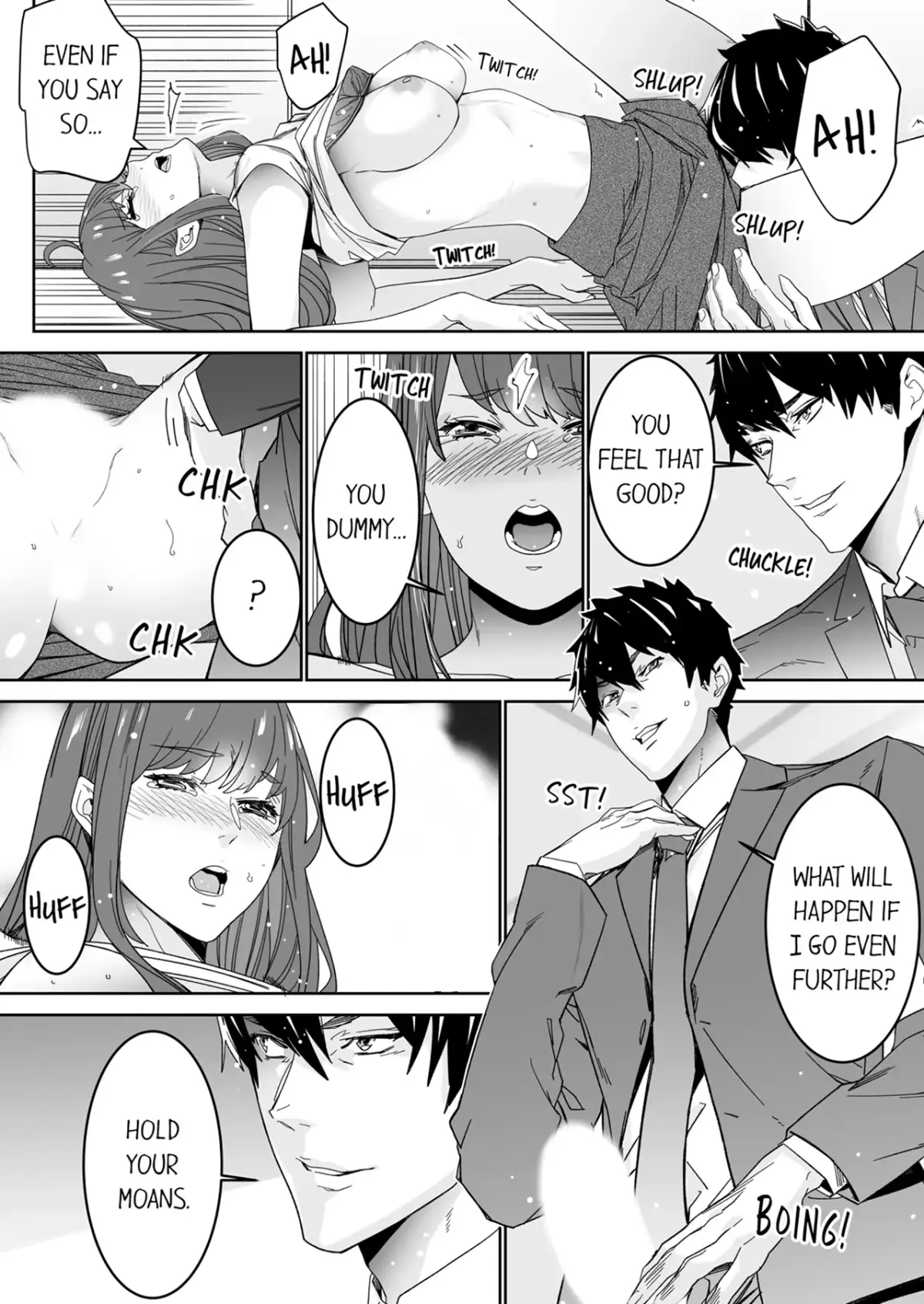 "His Sex is Way Too Sadistic…!" - Intense Sex with My Peerless Colleague Before the Last Train Chapter 5 page 9 - 