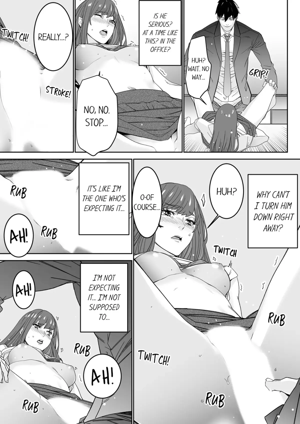 "His Sex is Way Too Sadistic…!" - Intense Sex with My Peerless Colleague Before the Last Train Chapter 6 page 2 - 