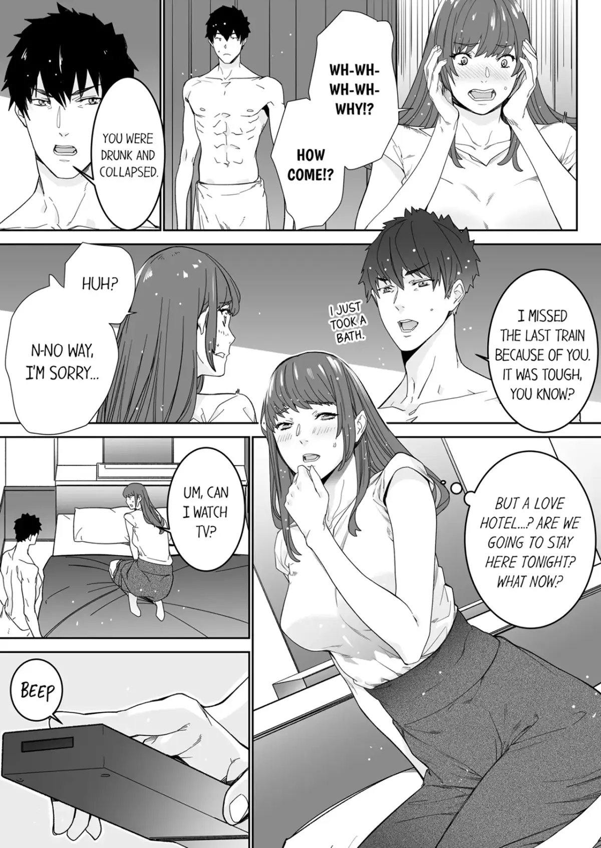 "His Sex is Way Too Sadistic…!" - Intense Sex with My Peerless Colleague Before the Last Train Chapter 8 page 2 - 