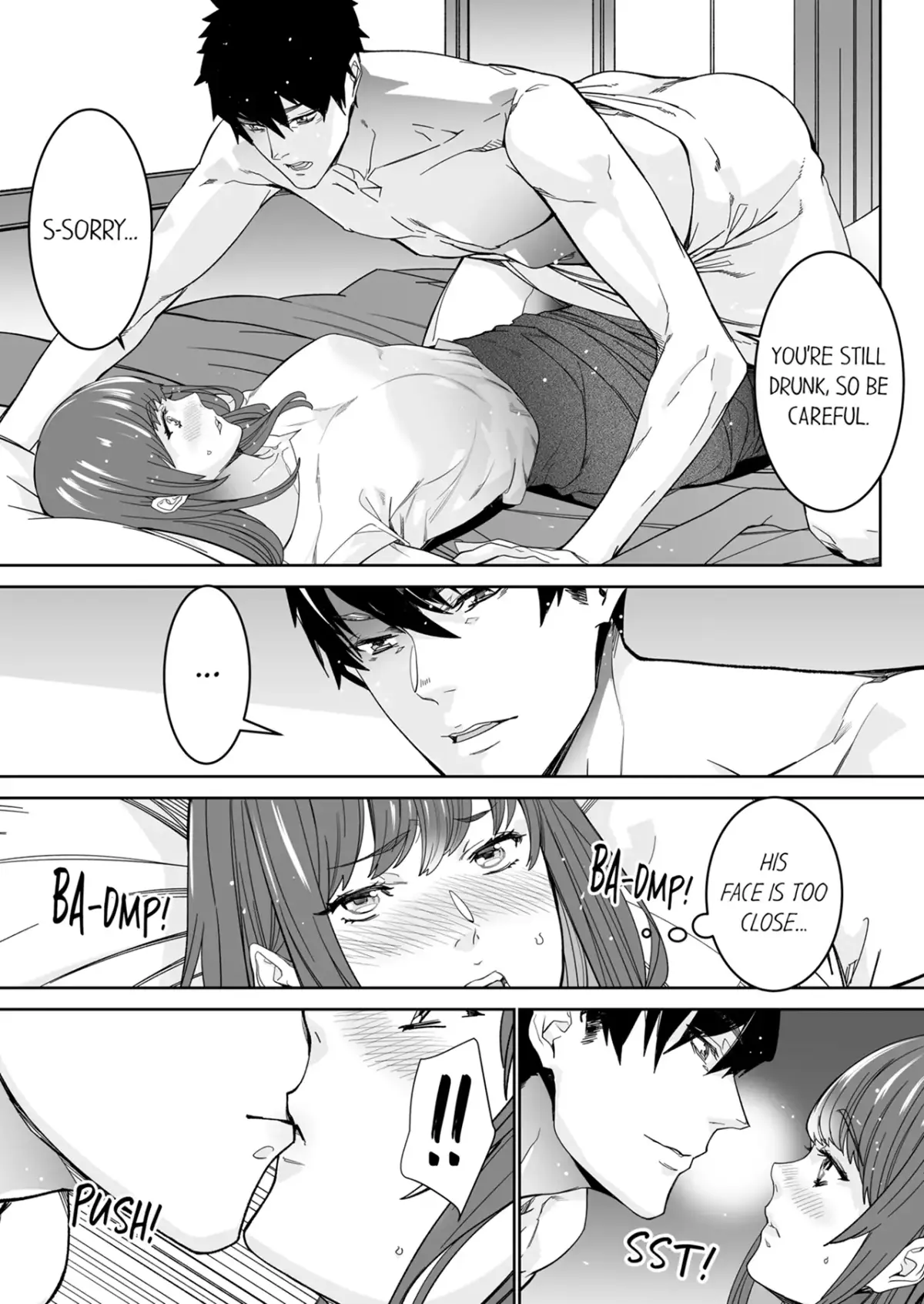 "His Sex is Way Too Sadistic…!" - Intense Sex with My Peerless Colleague Before the Last Train Chapter 8 page 4 - 