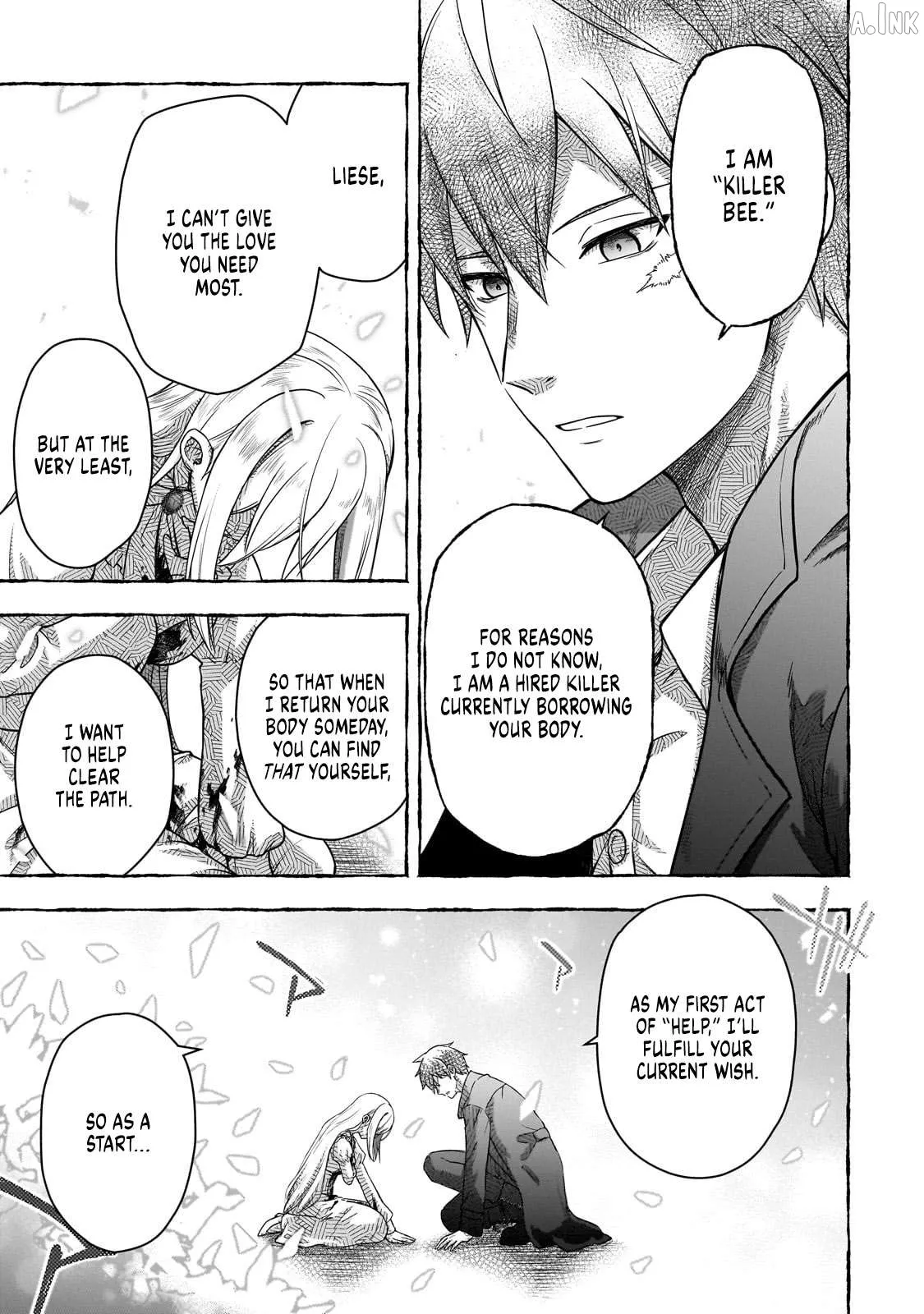 Hissatsu Reijou Liese ~Tensei Shita Saikyou no Koroshiya wa, Yami wo Matou Akuyaku Reijou to Naru~ Chapter 1 page 38 - 