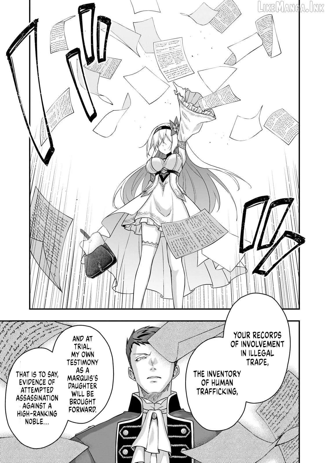 Hissatsu Reijou Liese ~Tensei Shita Saikyou no Koroshiya wa, Yami wo Matou Akuyaku Reijou to Naru~ Chapter 1 page 54 - 
