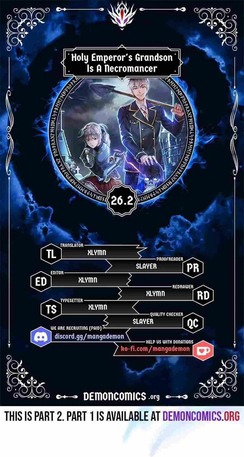 HOLY EMPEROR’S GRANDSON IS A NECROMANCER Chapter 26.1 page 2 - 