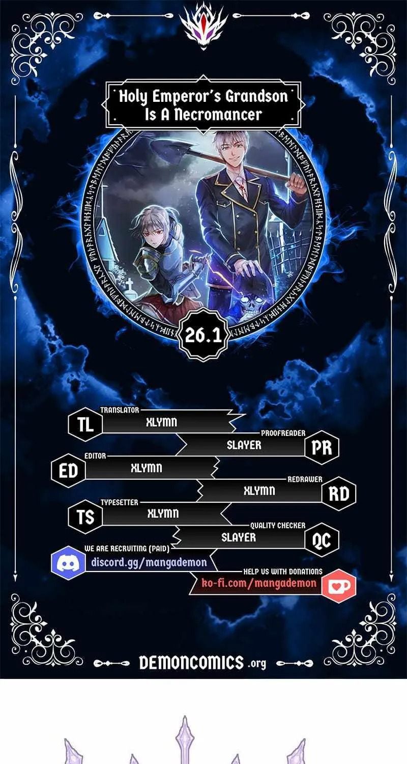 HOLY EMPEROR’S GRANDSON IS A NECROMANCER Chapter 26 page 1 - 