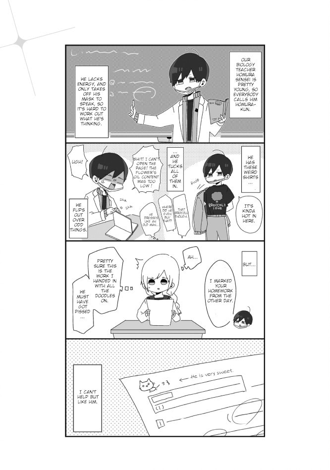 Homura-sensei wa Tabun Motenai Chapter 1 page 2 - 