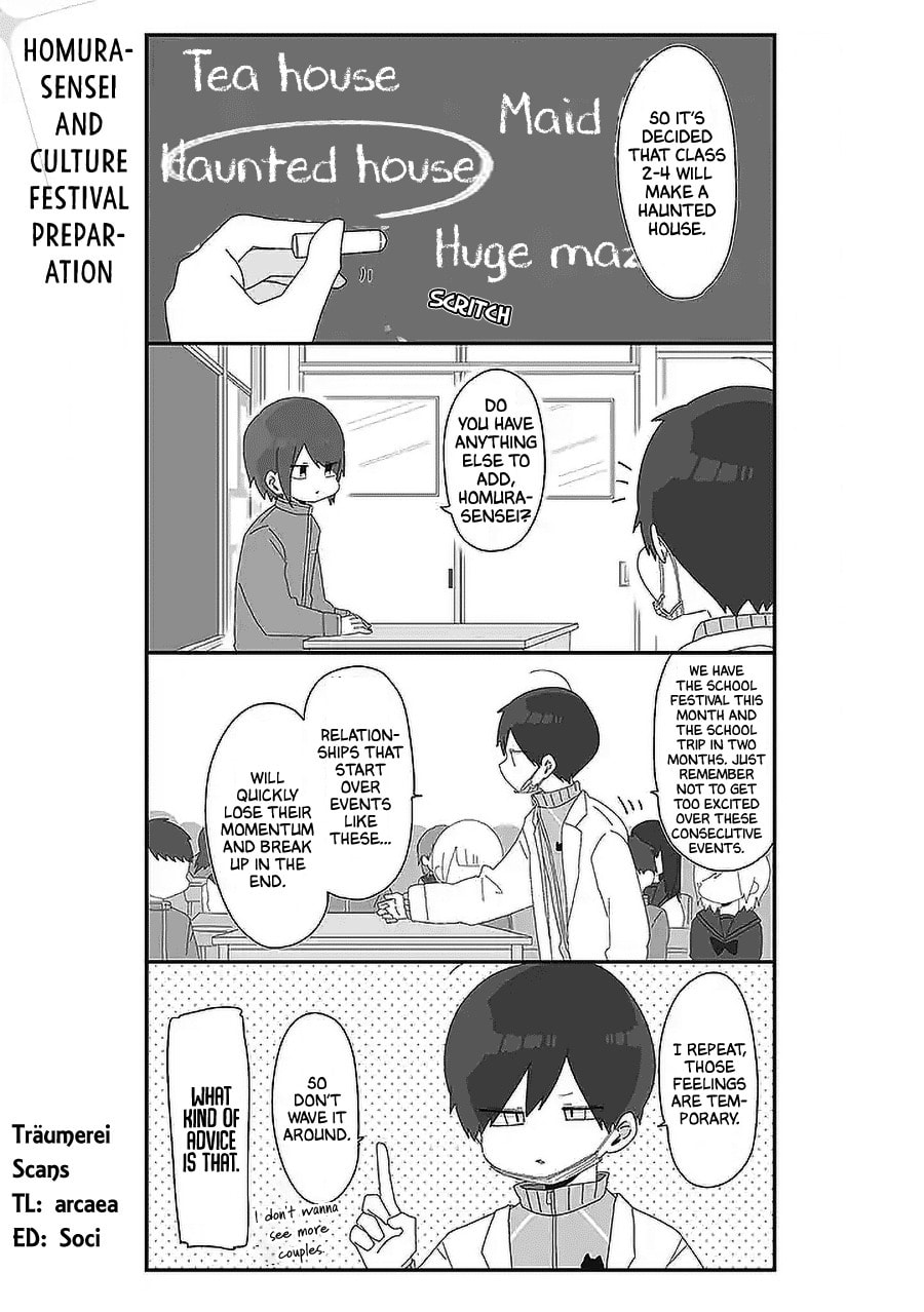 Homura-sensei wa Tabun Motenai Chapter 49 page 1 - 
