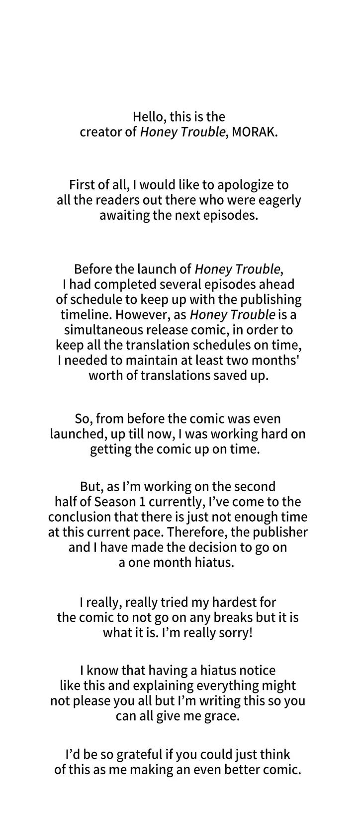 Honey Trouble Chapter 17.1 page 1 - 