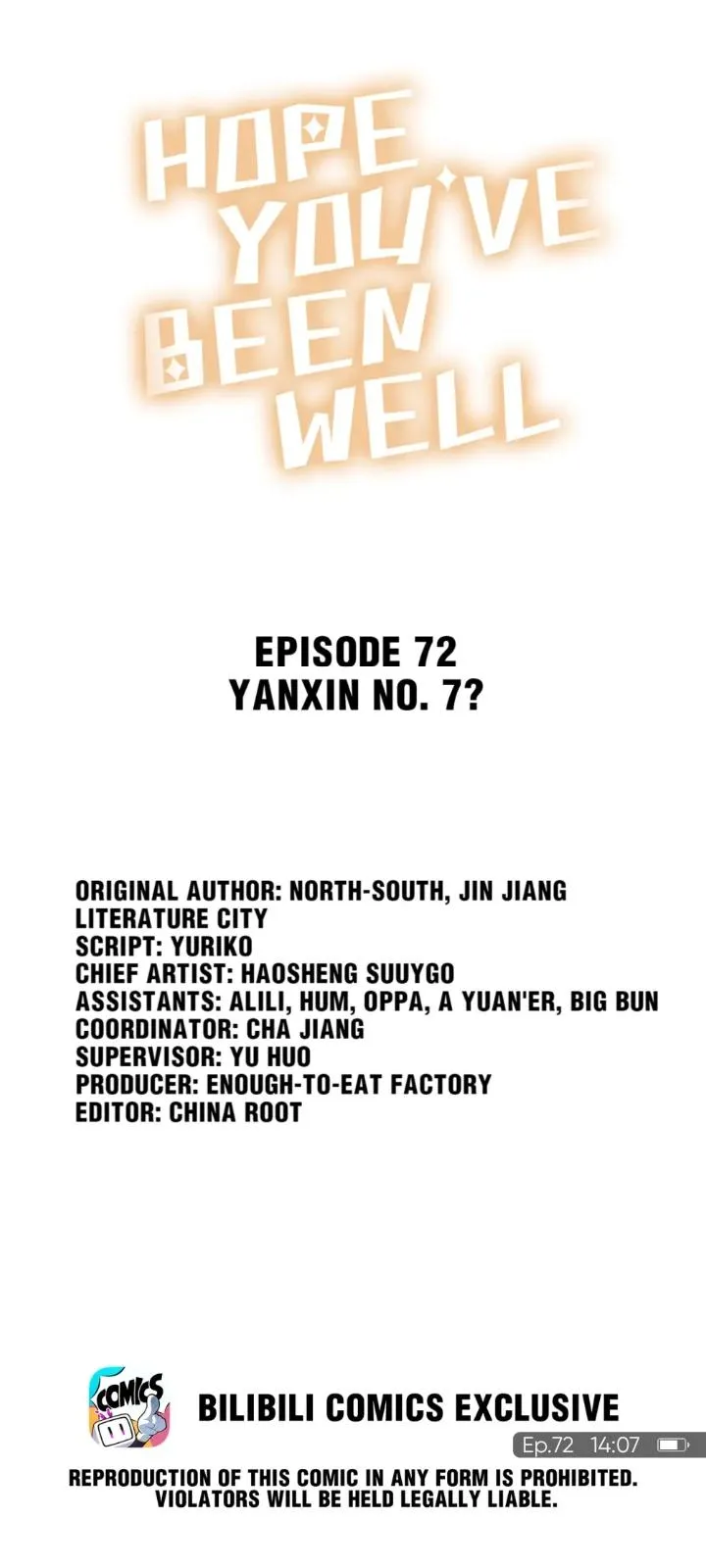 Hope You’ve Been Well Chapter 72 page 1 - 