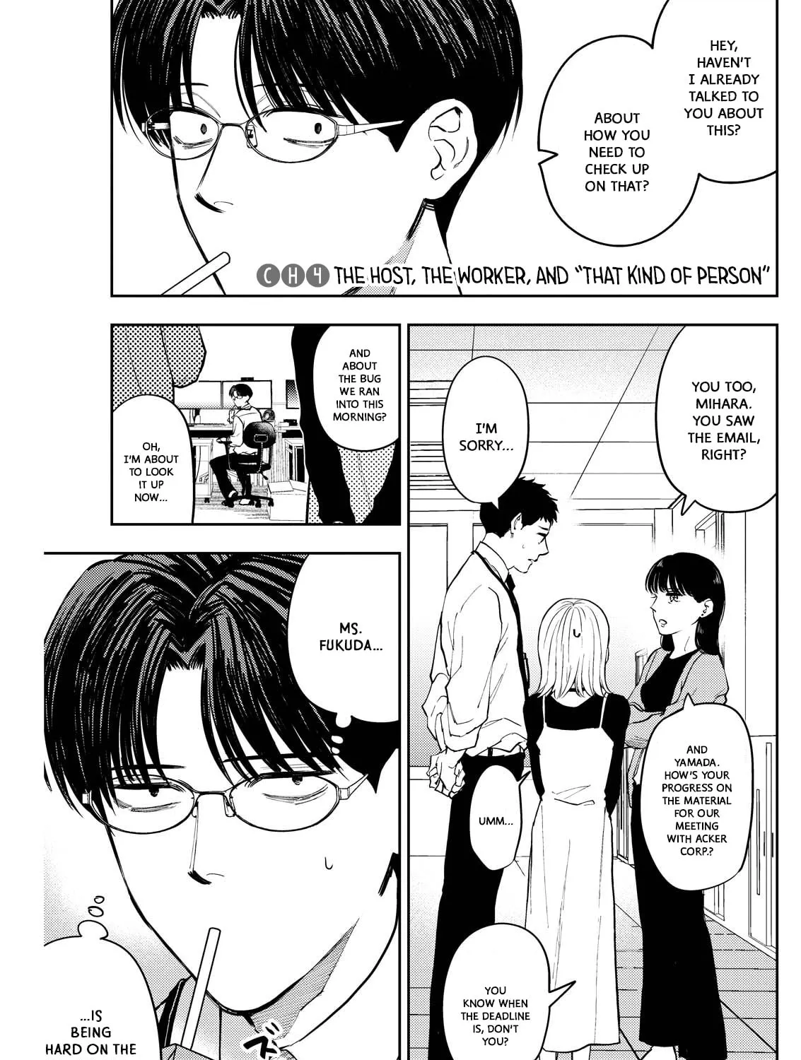 Host & Shachiku Chapter 4 page 1 - 