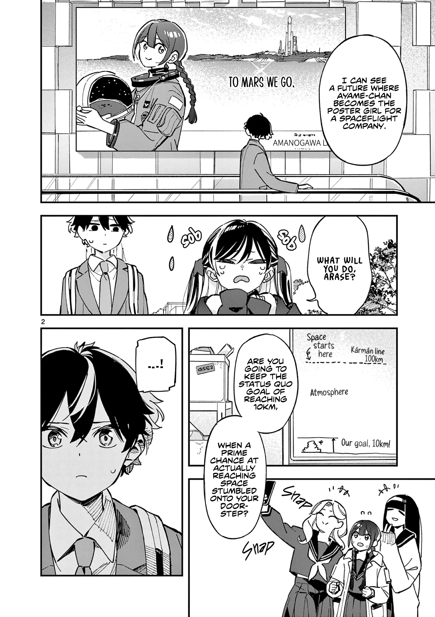 Houkago, Bokura wa Uchuu ni Madou Chapter 3 page 2 - 
