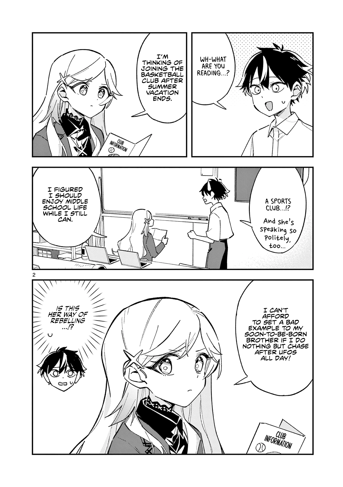 Houkago, Bokura wa Uchuu ni Madou Chapter 52 page 2 - 