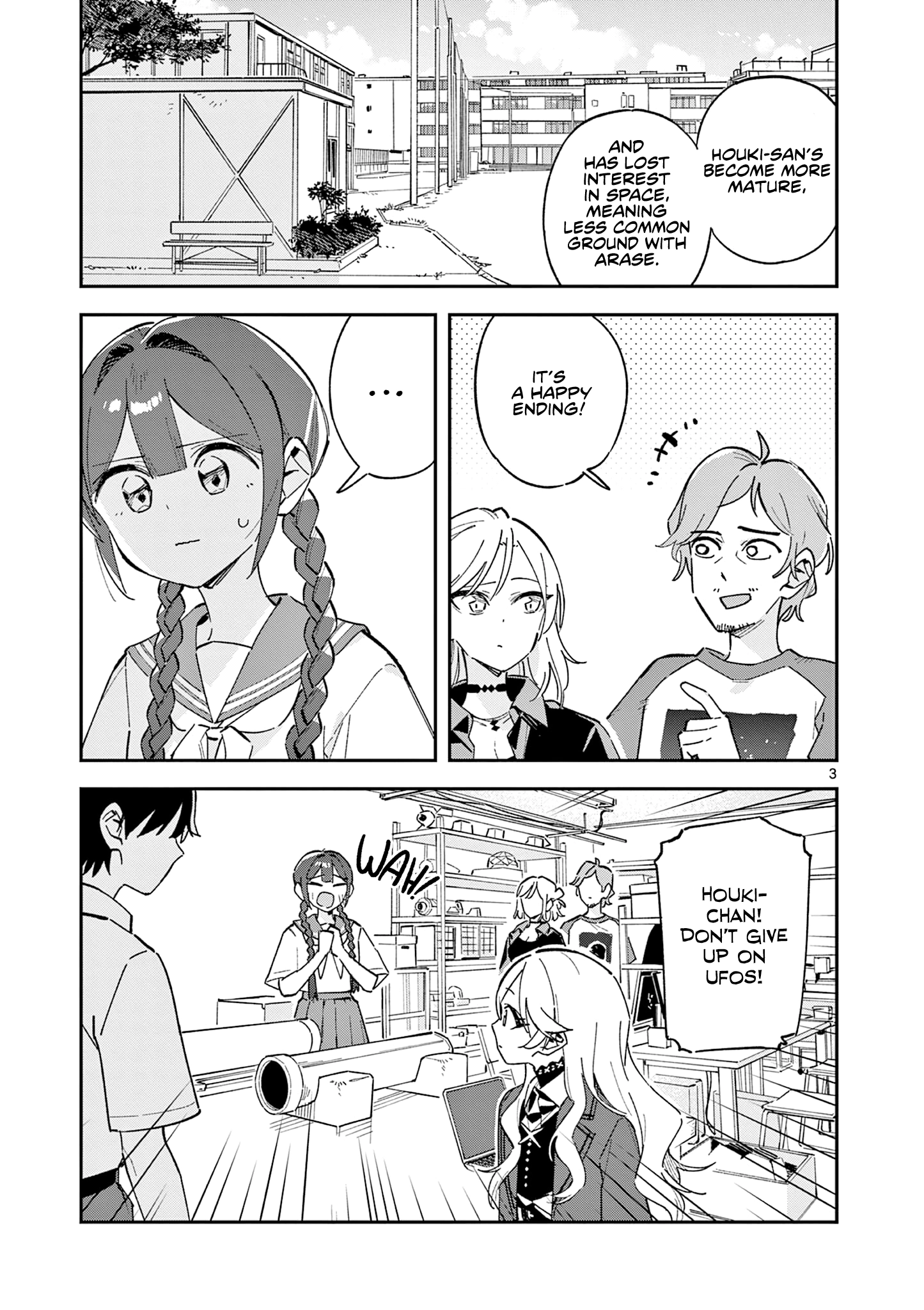 Houkago, Bokura wa Uchuu ni Madou Chapter 52 page 3 - 