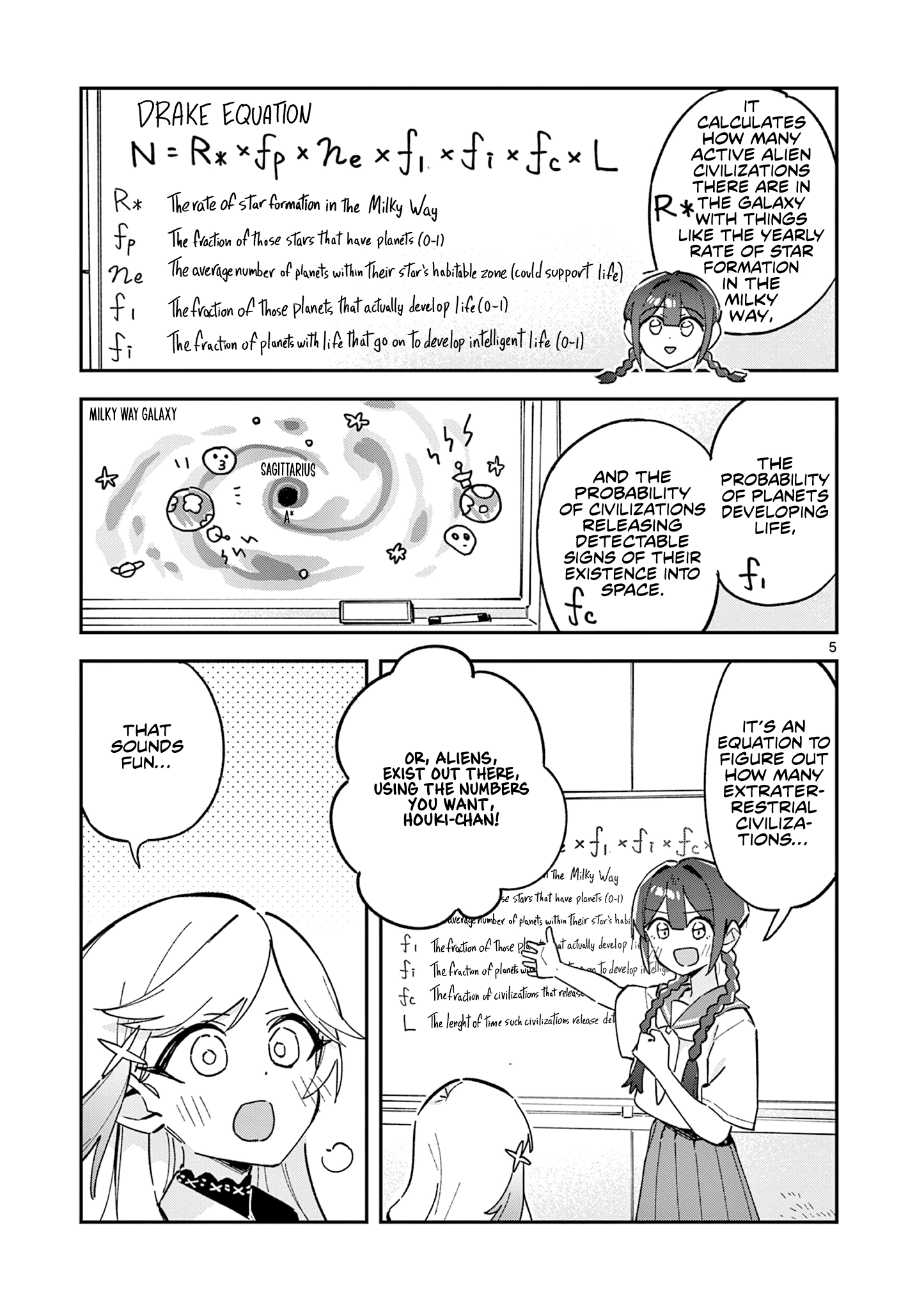 Houkago, Bokura wa Uchuu ni Madou Chapter 52 page 5 - 