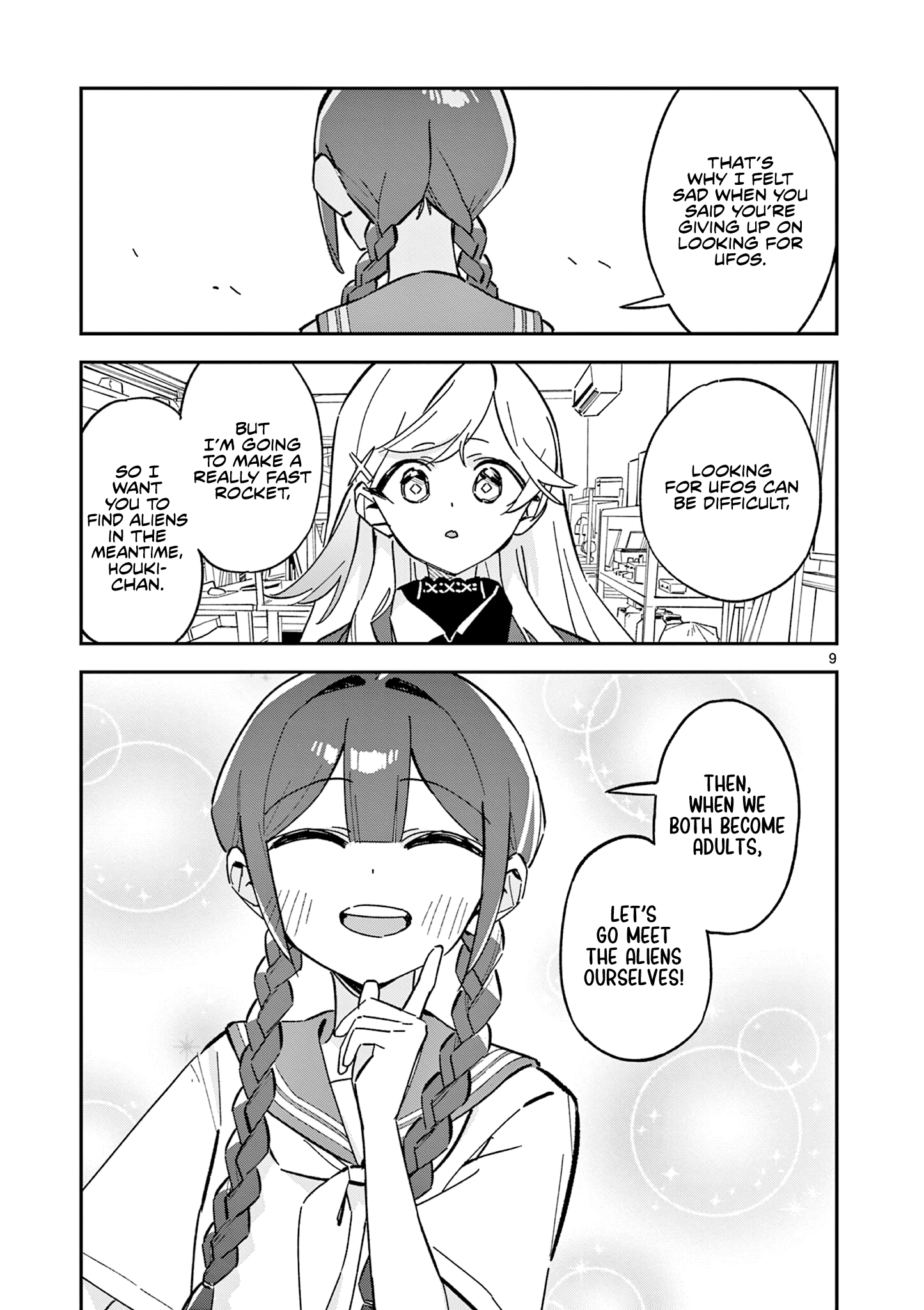 Houkago, Bokura wa Uchuu ni Madou Chapter 52 page 9 - 