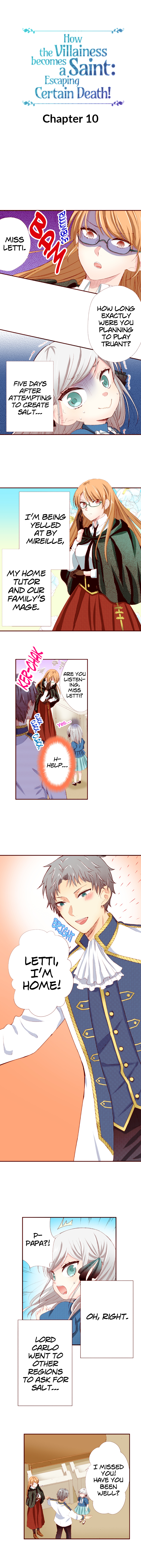 How the Villainess becomes  a Saint : Escaping certain death! Chapter 10 page 1 - 