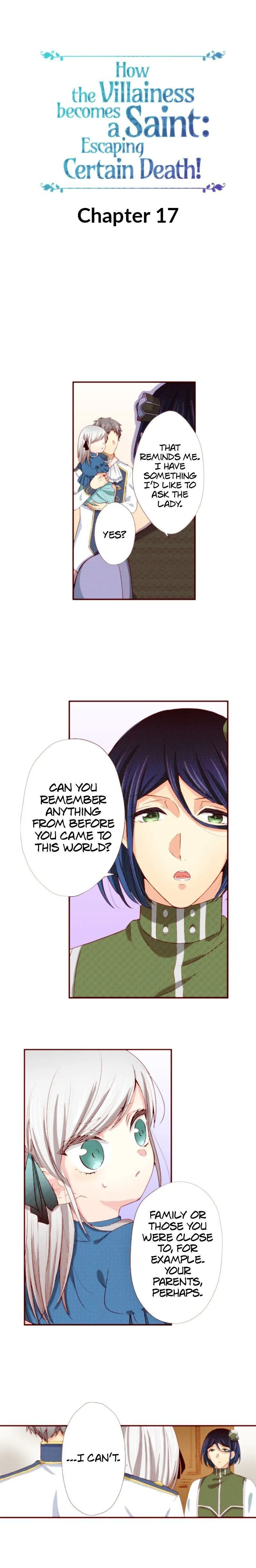 How the Villainess becomes  a Saint : Escaping certain death! Chapter 17 page 1 - 